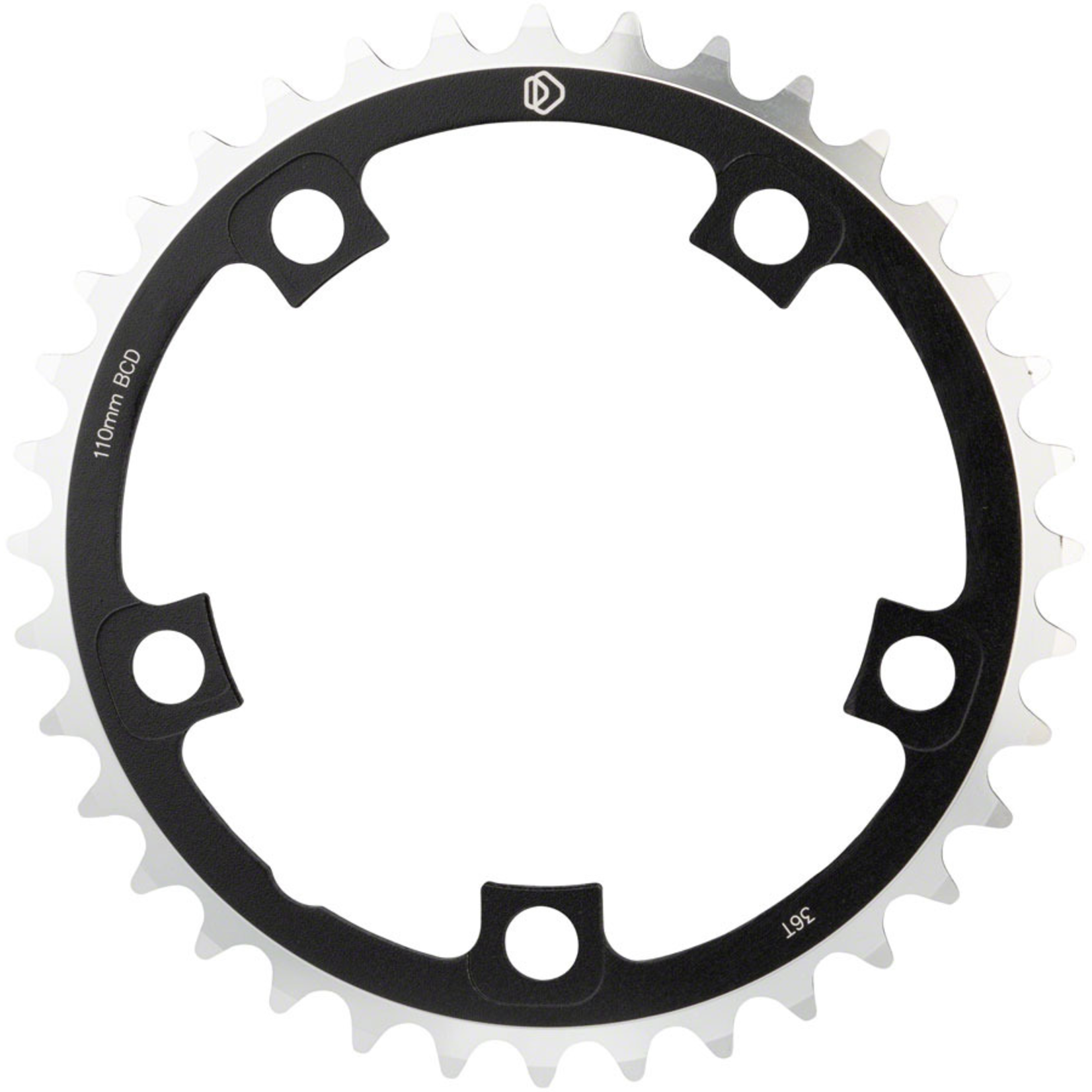 Dimension Multi Speed 36t x 110mm Middle Chainring Black