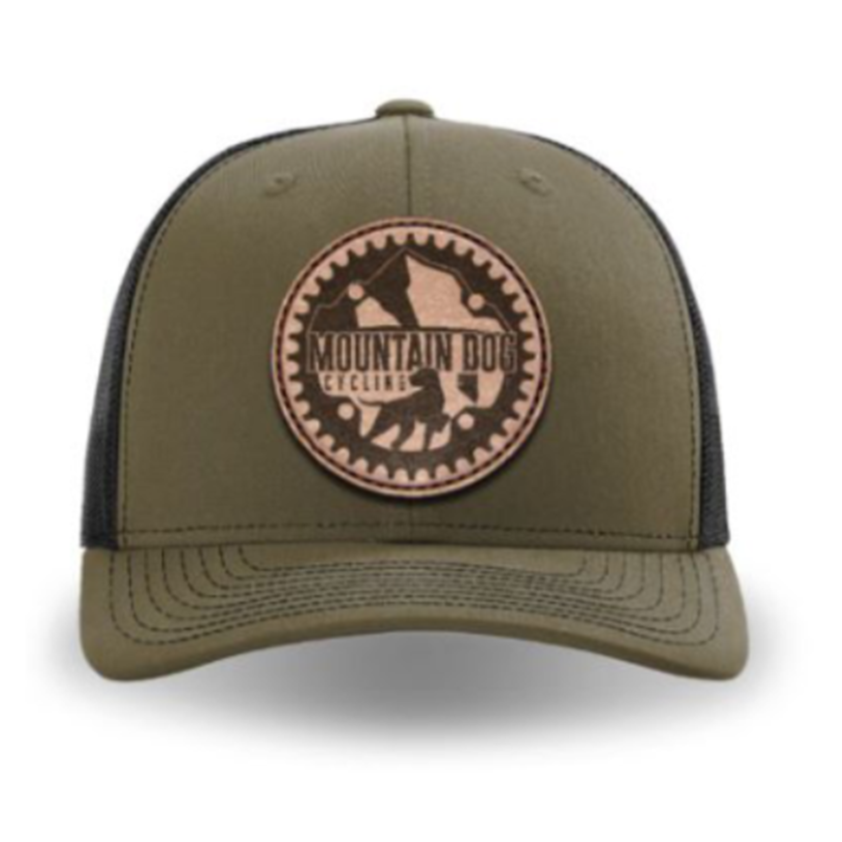 Mountain Dog Cycling Richardson Leather Patch Logo Hat