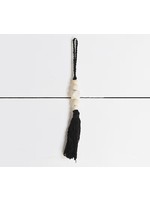 10” Black Beaded Tassel