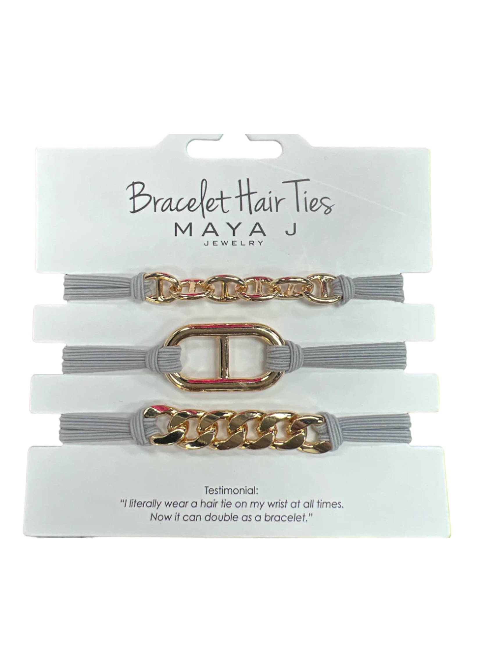 Bracelet Hair Tie 3Pk