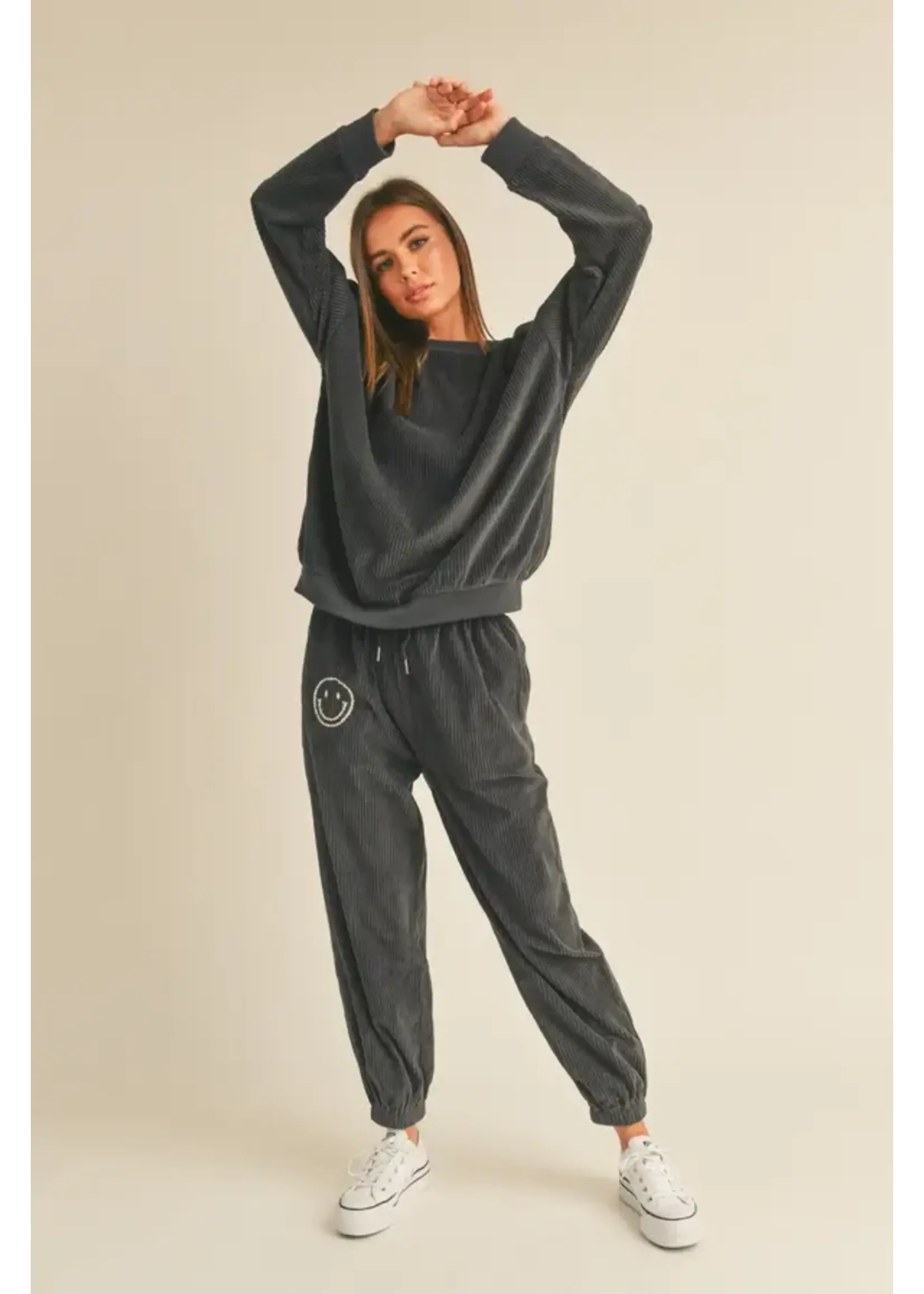 Corduroy Smiley Jogger