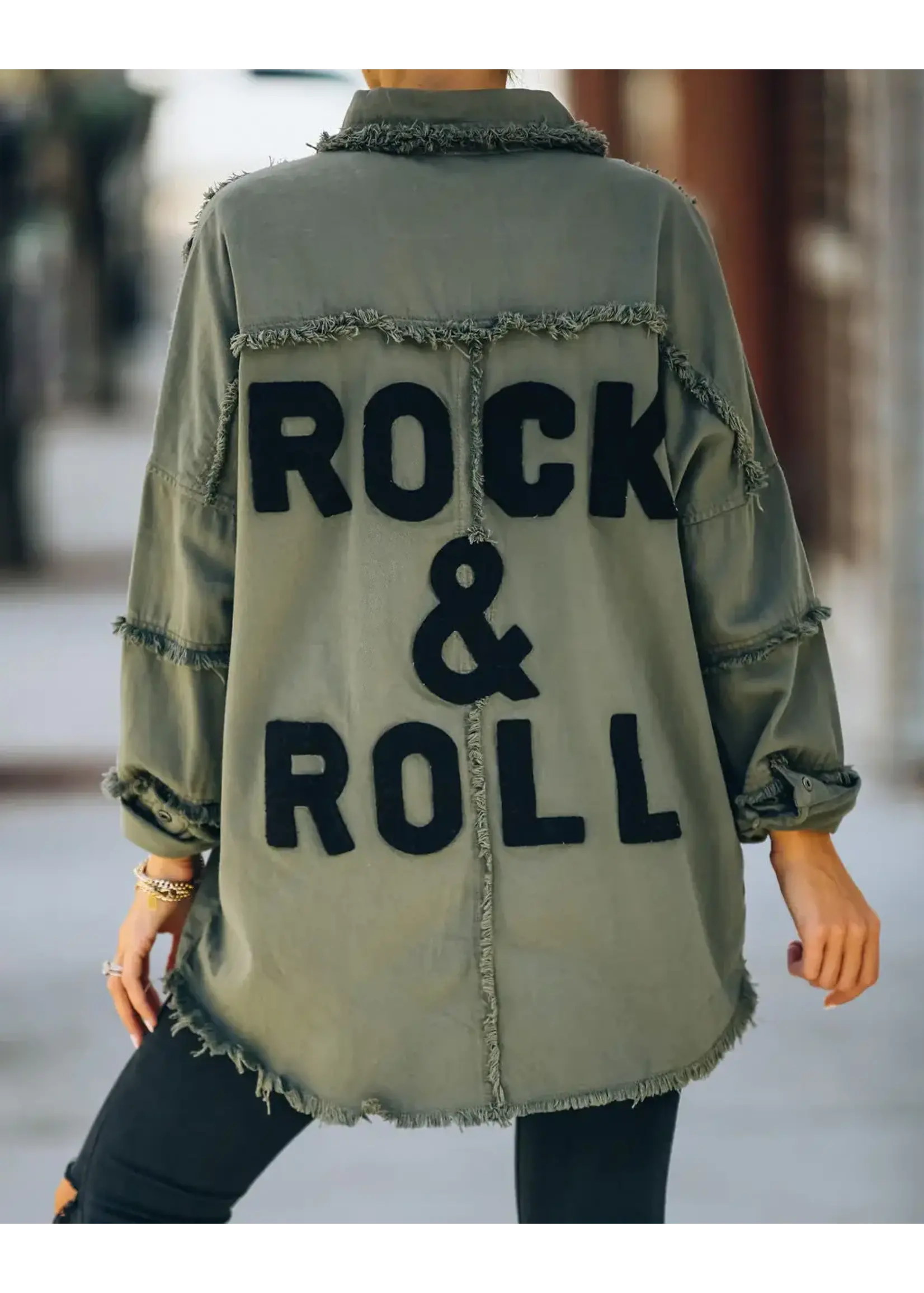 Rock N Roll Olive Jacket