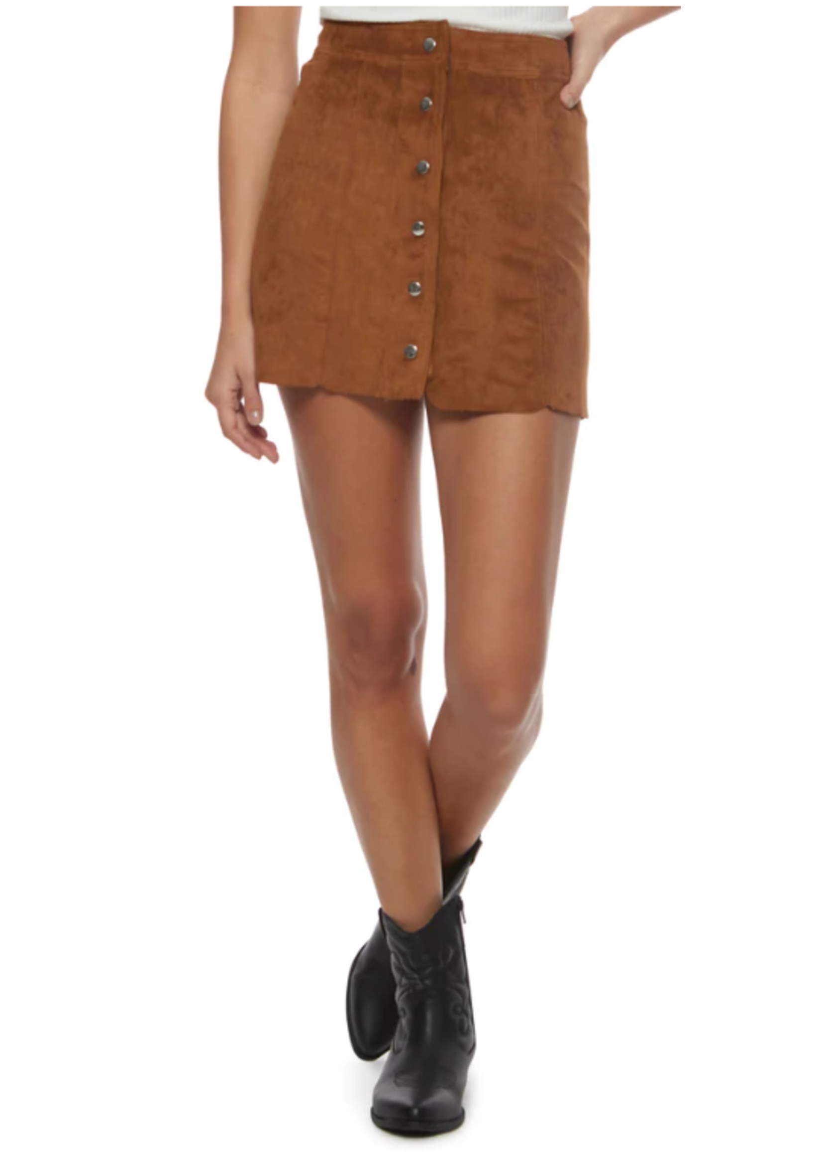 Lucie Faux Suede Skirt