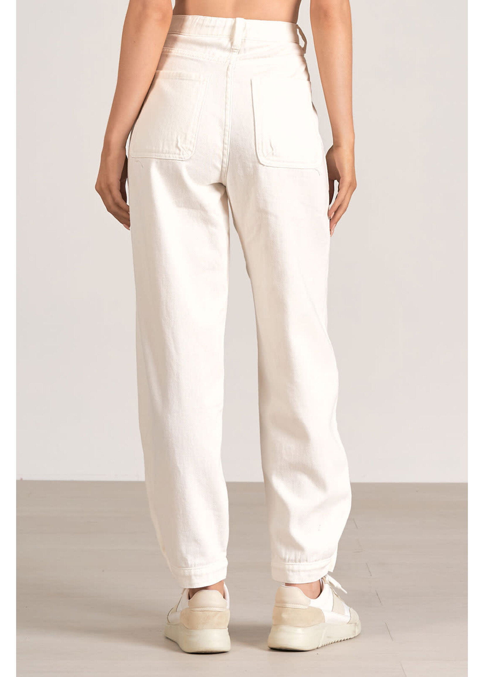 Blaire White Denim Cargo Pants