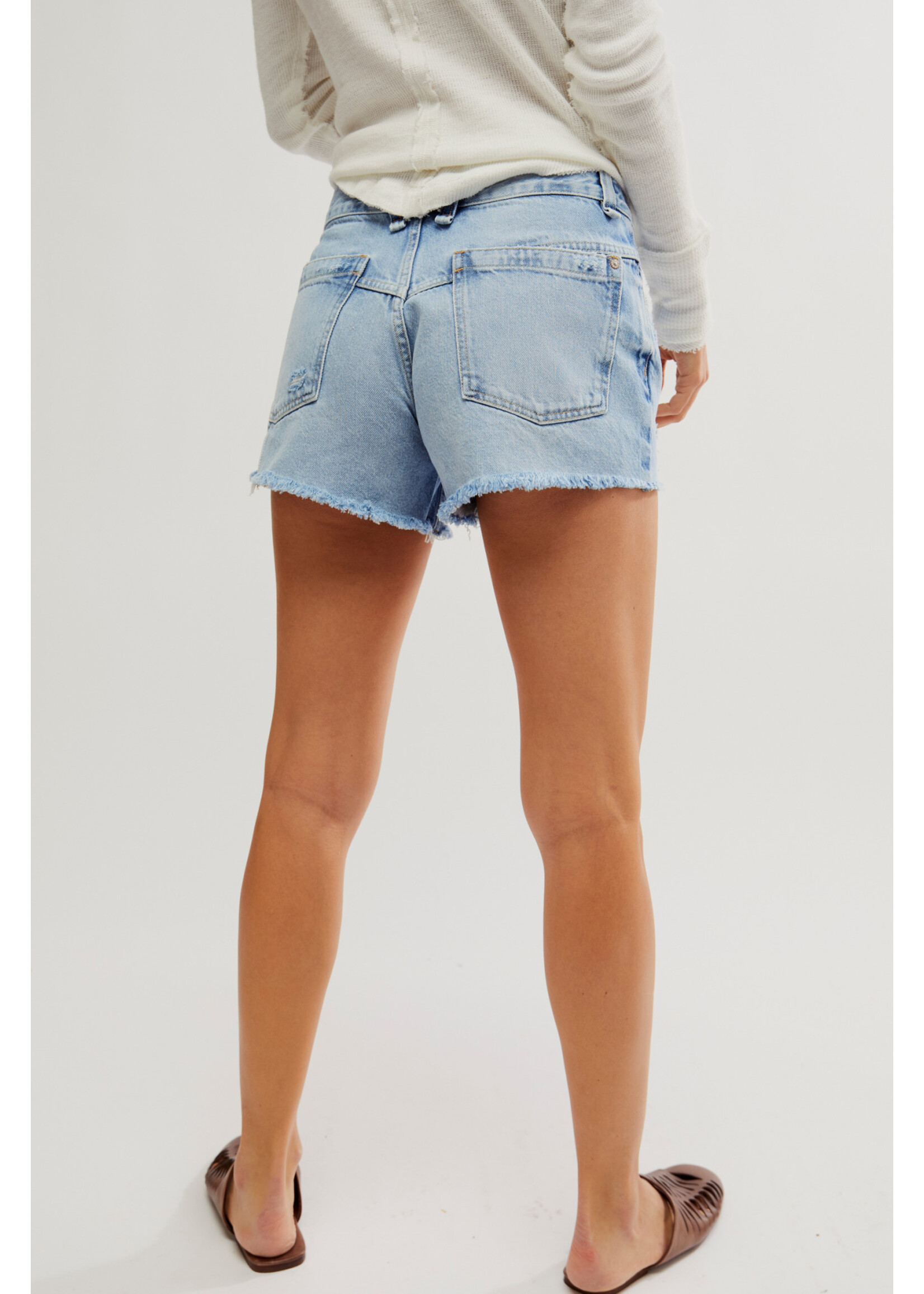 Free People Now or Never Denim Shorts