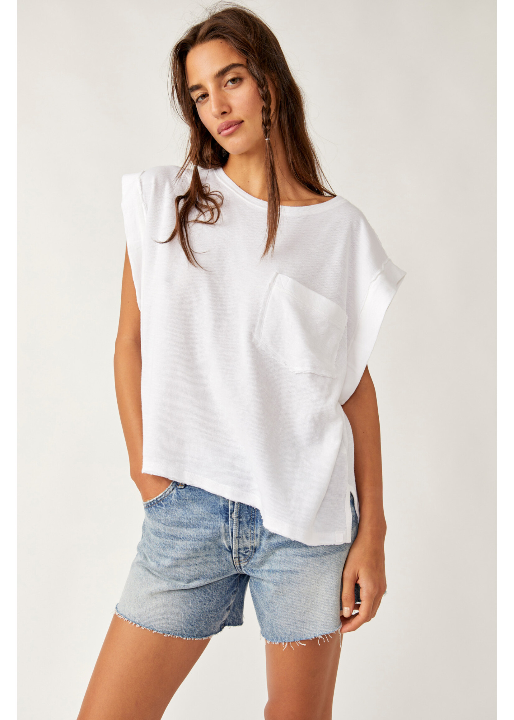 Free People Our Time Tee - Ivory