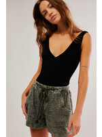 Free People Westmoreland Linen Shorts - Dried Bazil