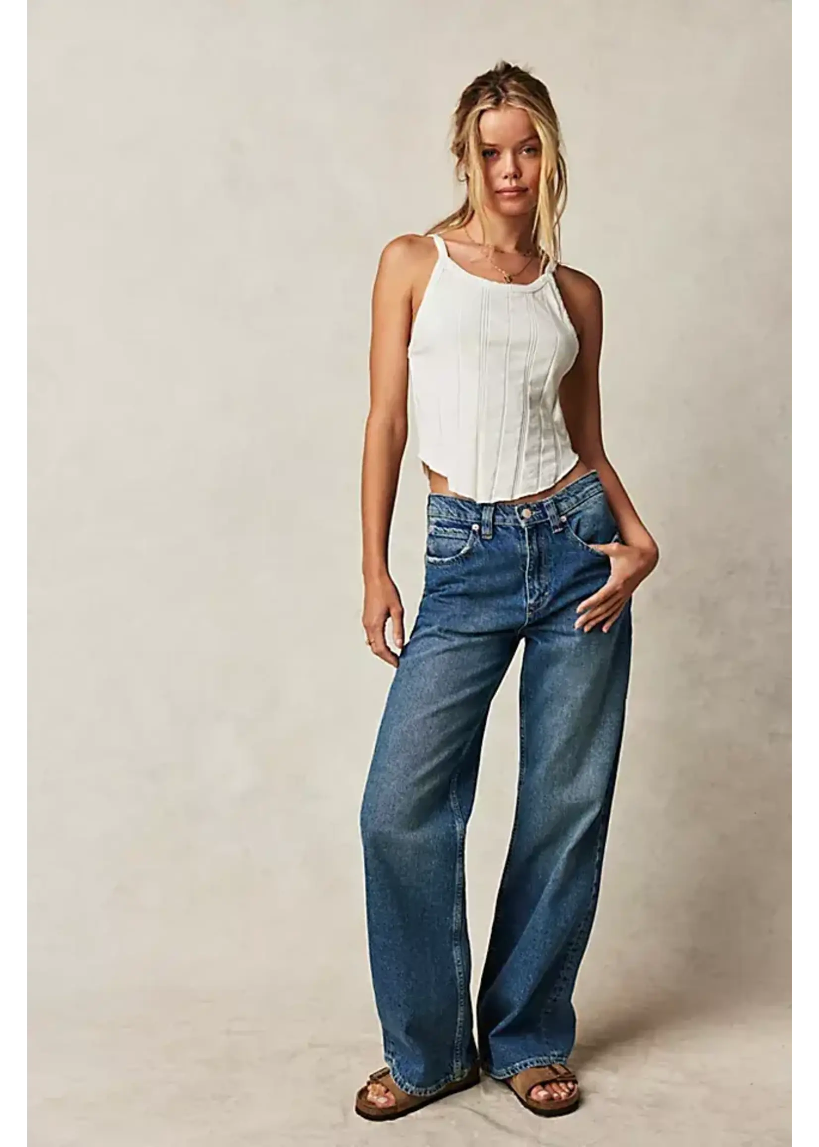 Free People Tinsley Baggy High Rise