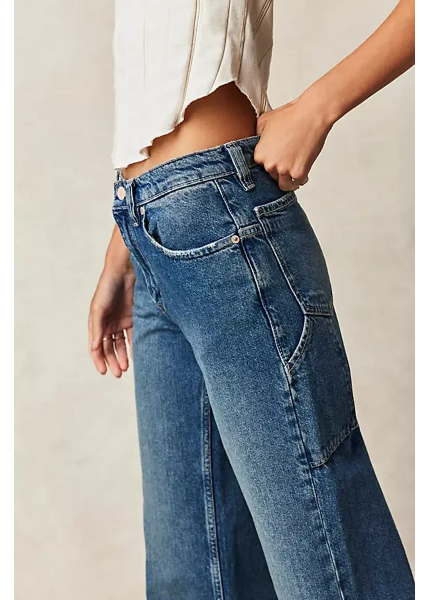 Free People Tinsley Baggy High Rise