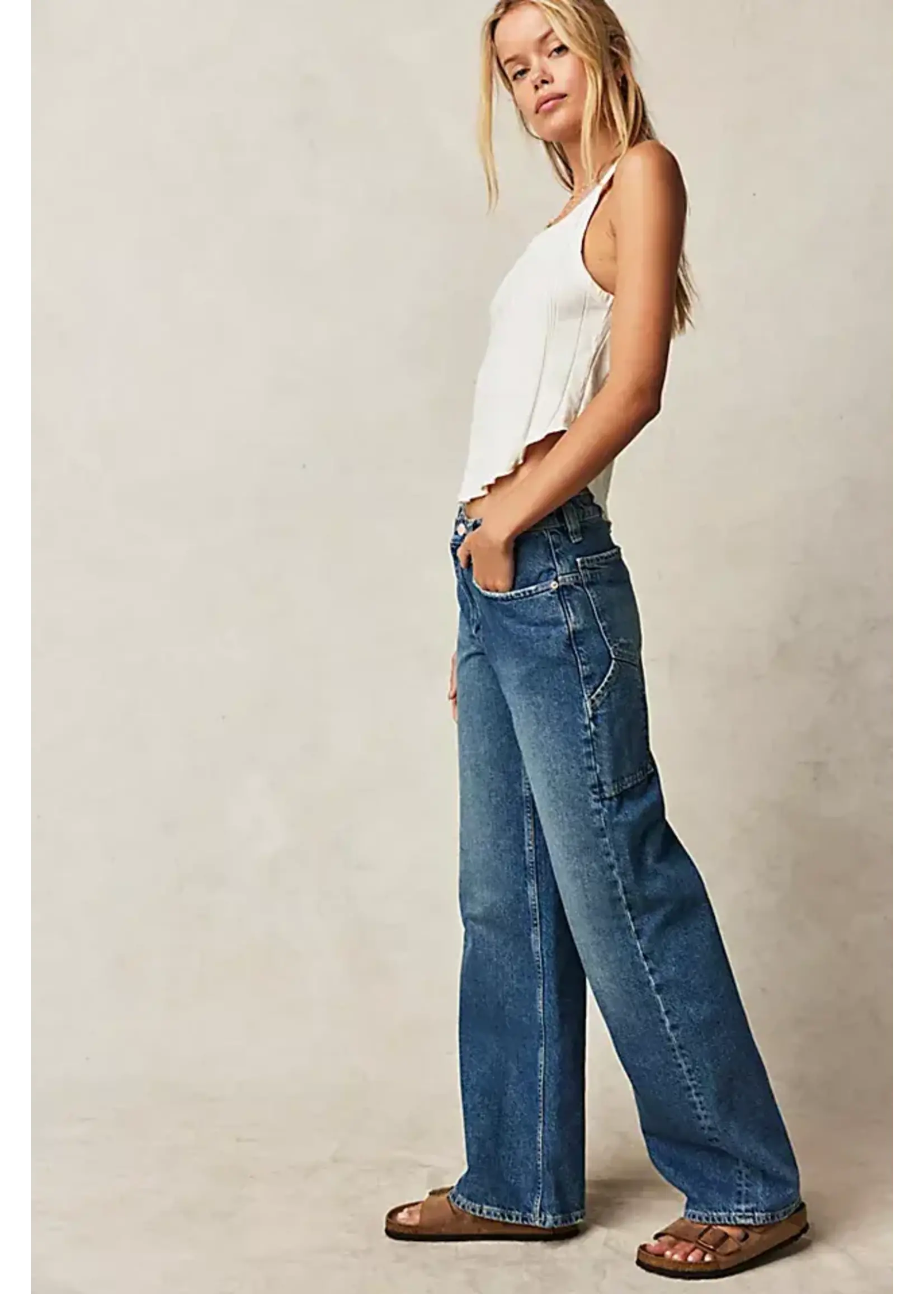 Free People Tinsley Baggy High Rise