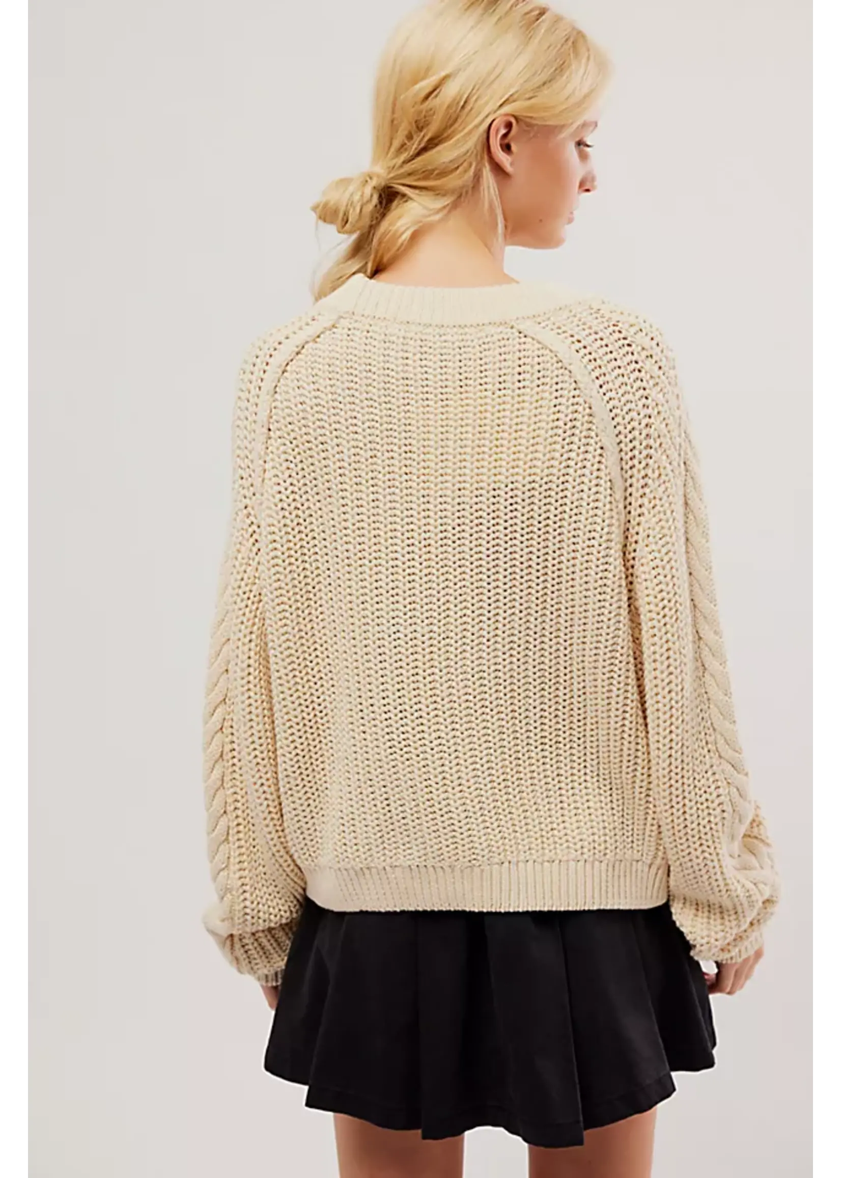 Free People Frankie Cable Sweater