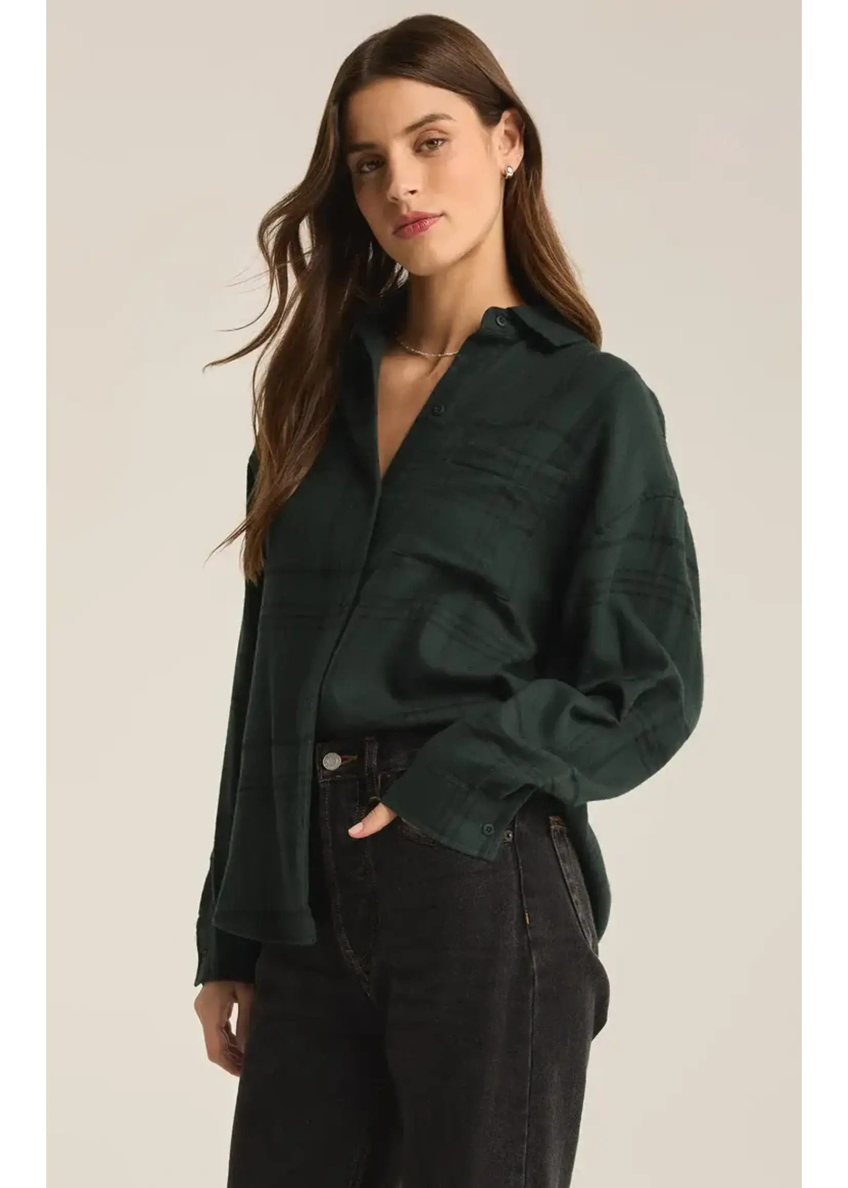 Z Supply River Plaid Button Up