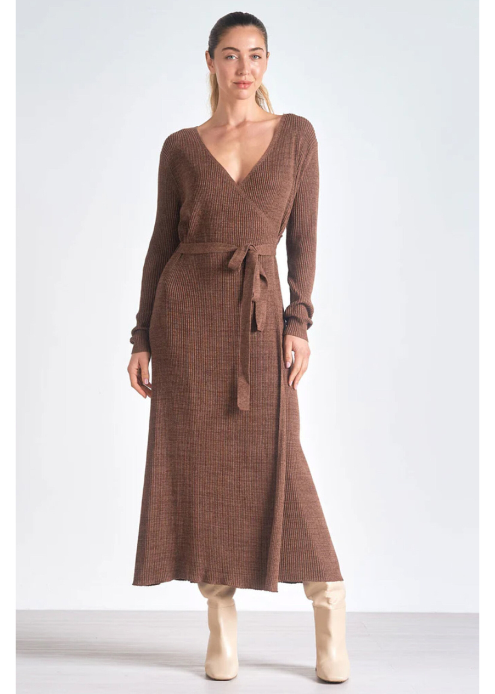 Kai Sweater Dress Brown