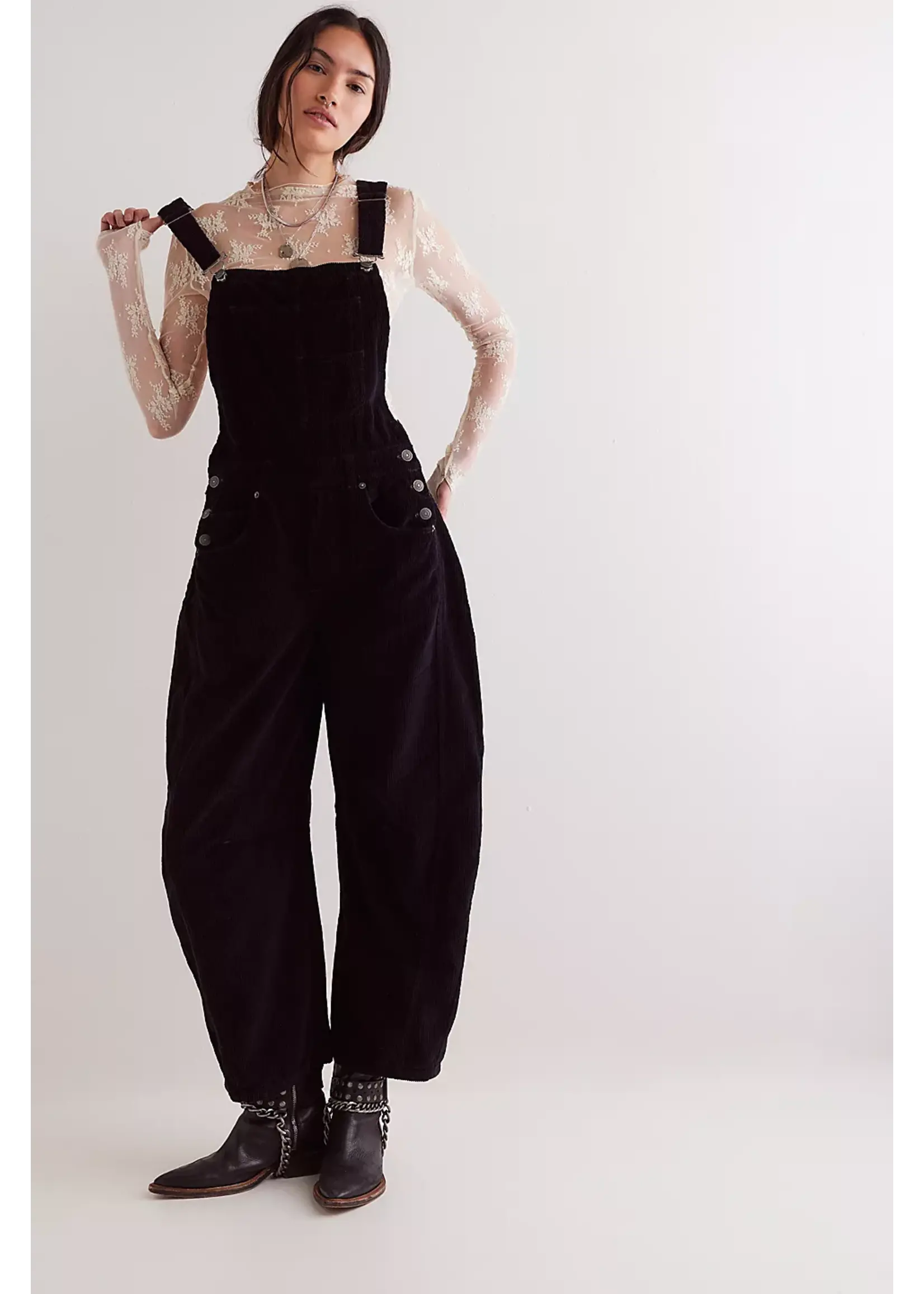 Free People Good Luck Cord Overall