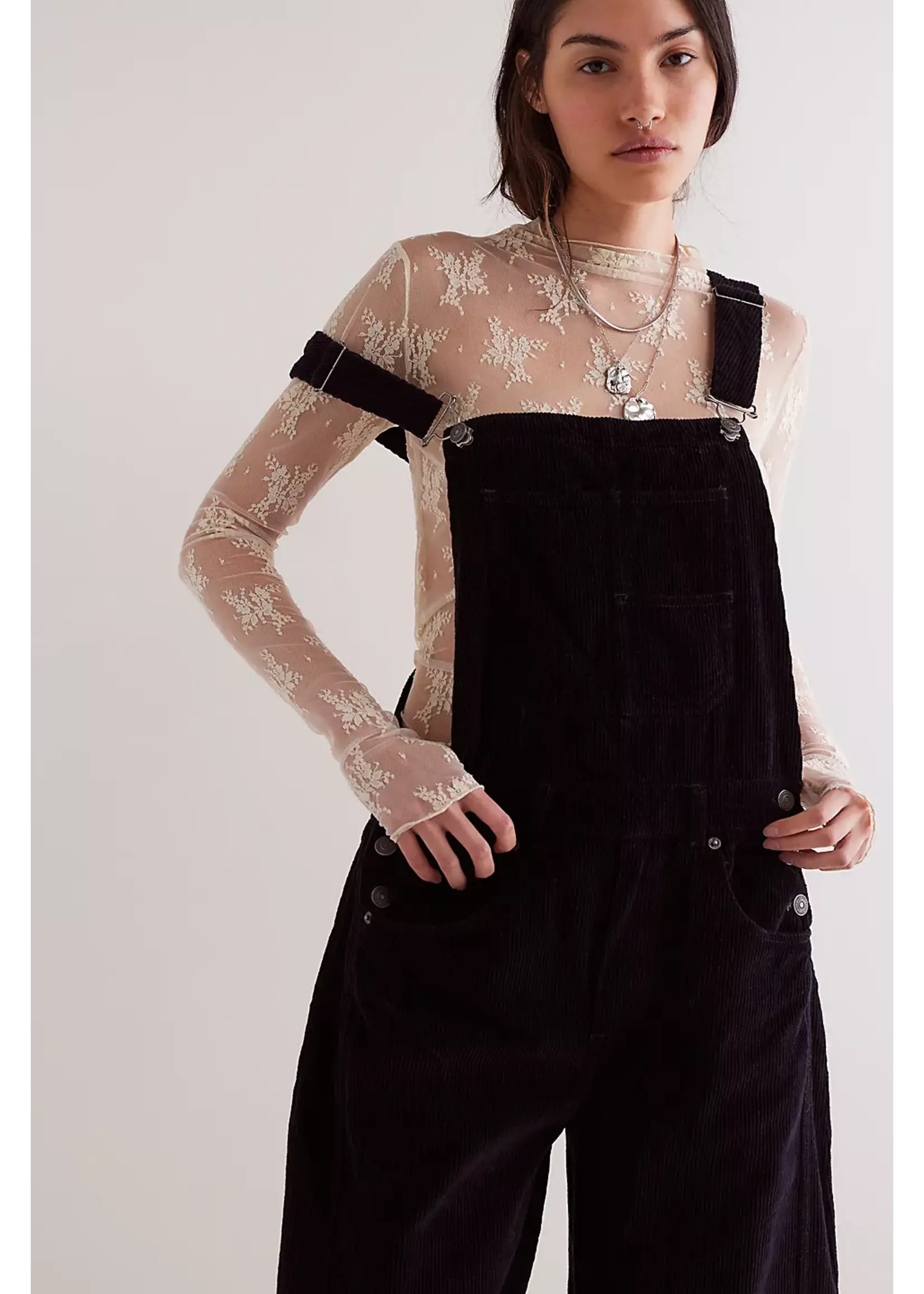 Free People Good Luck Cord Overall