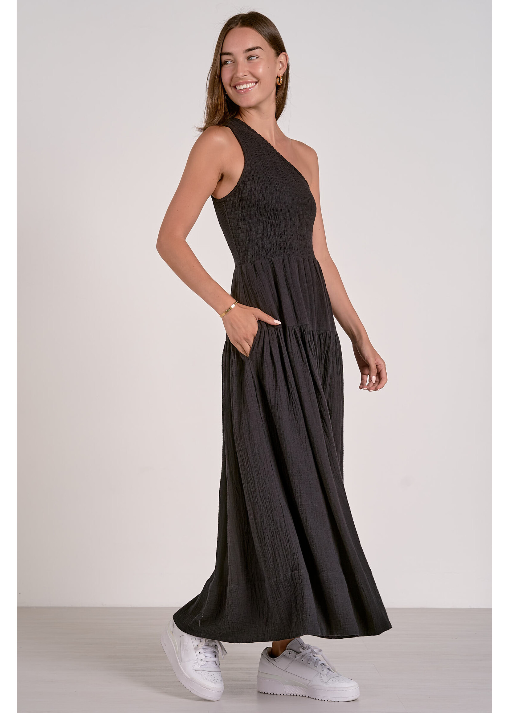 One Shoulder Maxi Dress