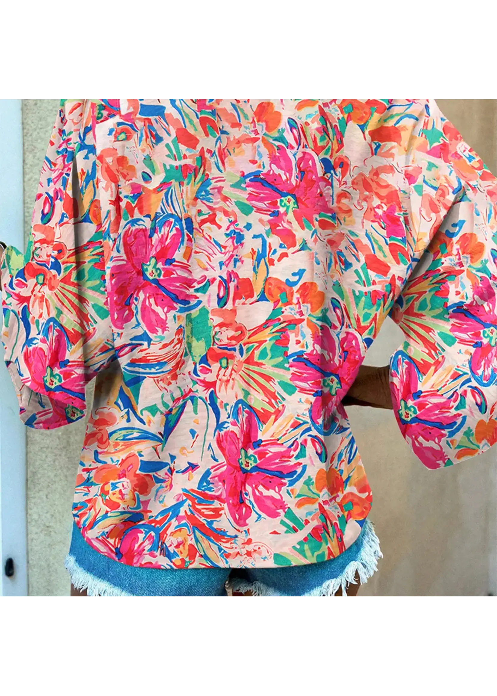 Floral Bell Sleeve