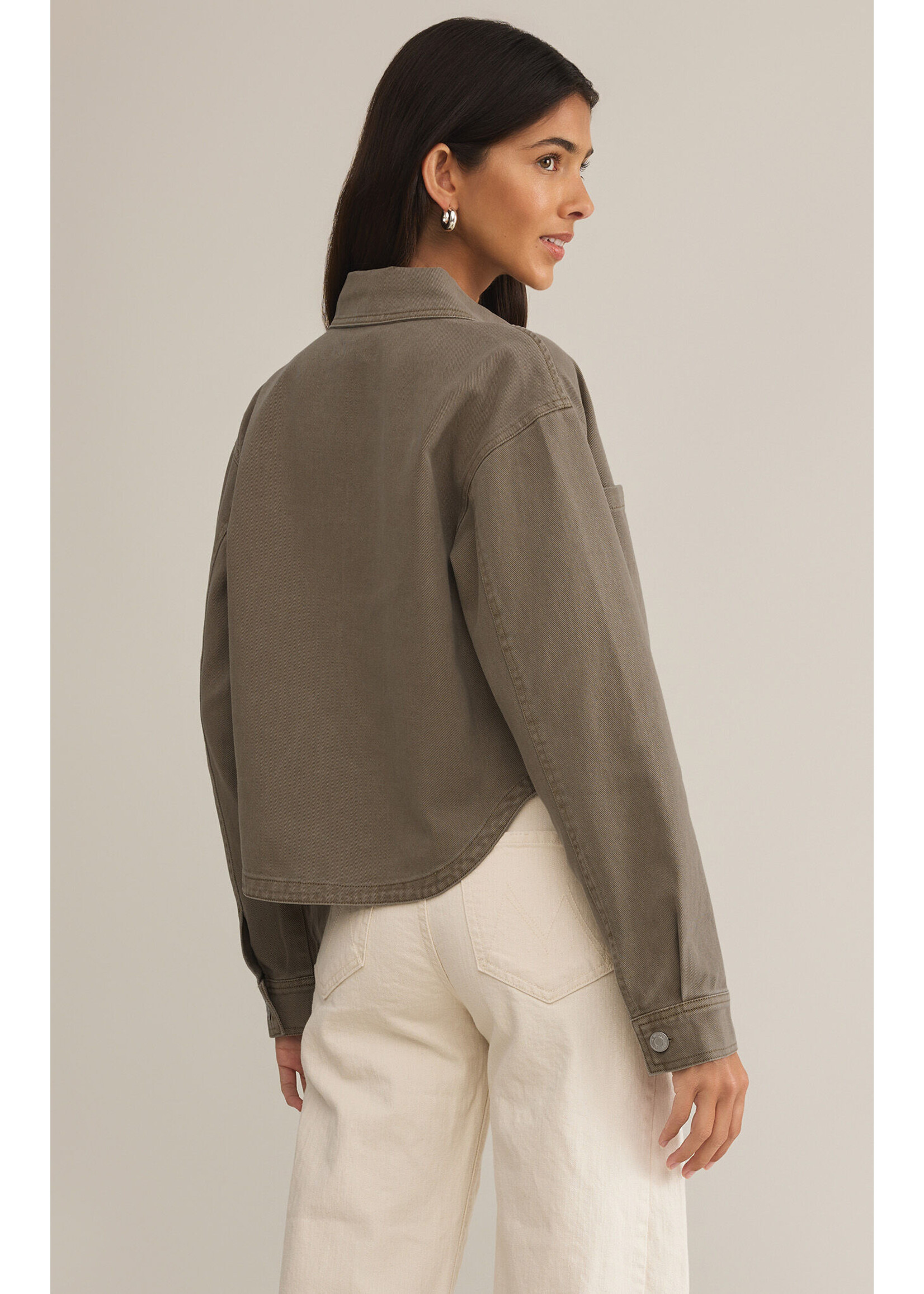 Z Supply All Day Cropped Denim Jacket