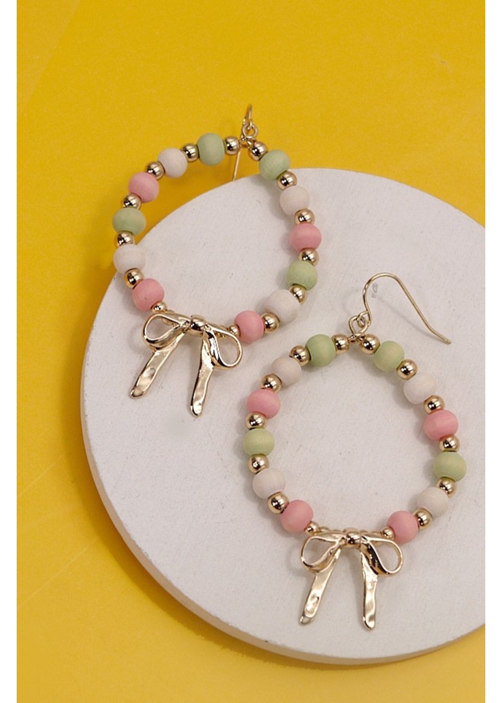 Pastel bow earring