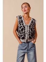 Leopard Sweater vest