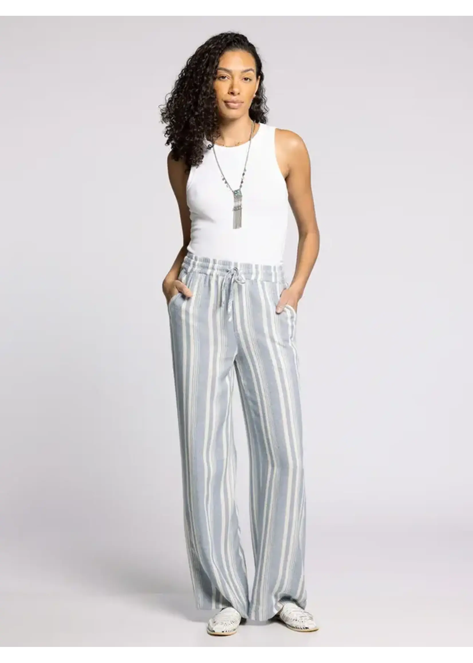 Benny Pants Ivory Blue