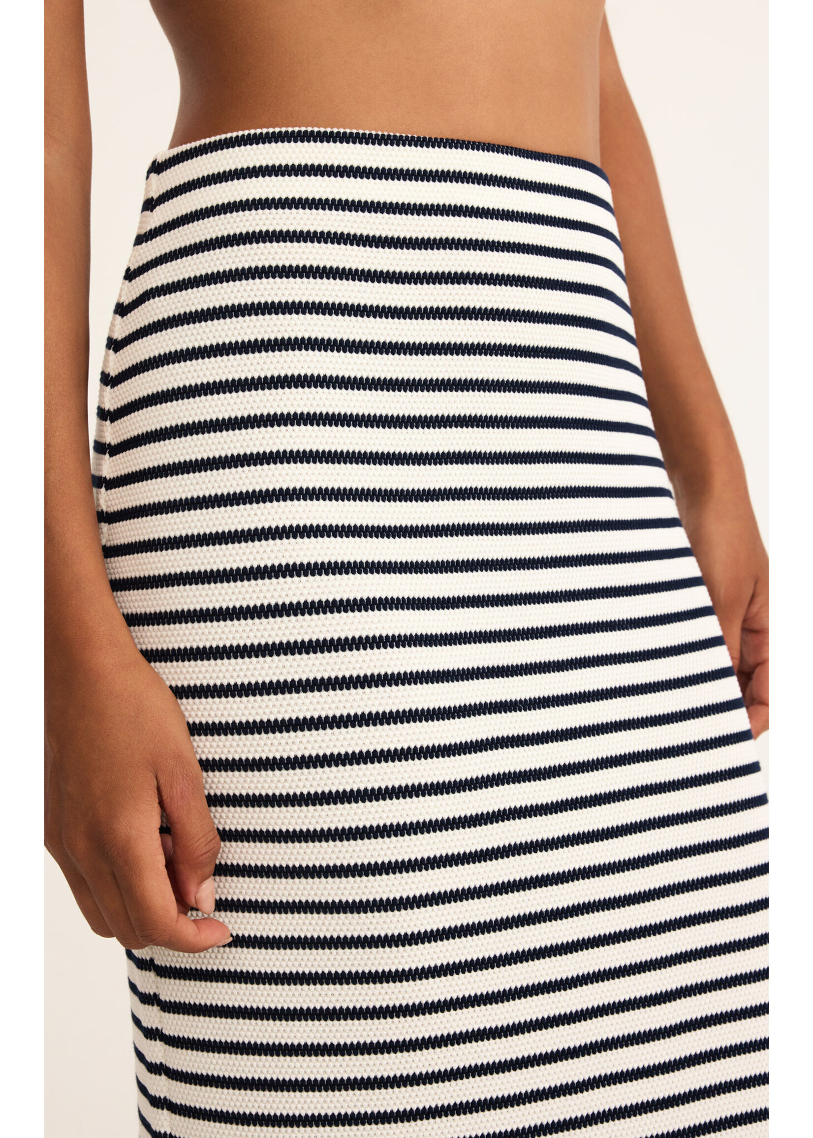 Ainslie Stripe Midi Skirt Eclipse