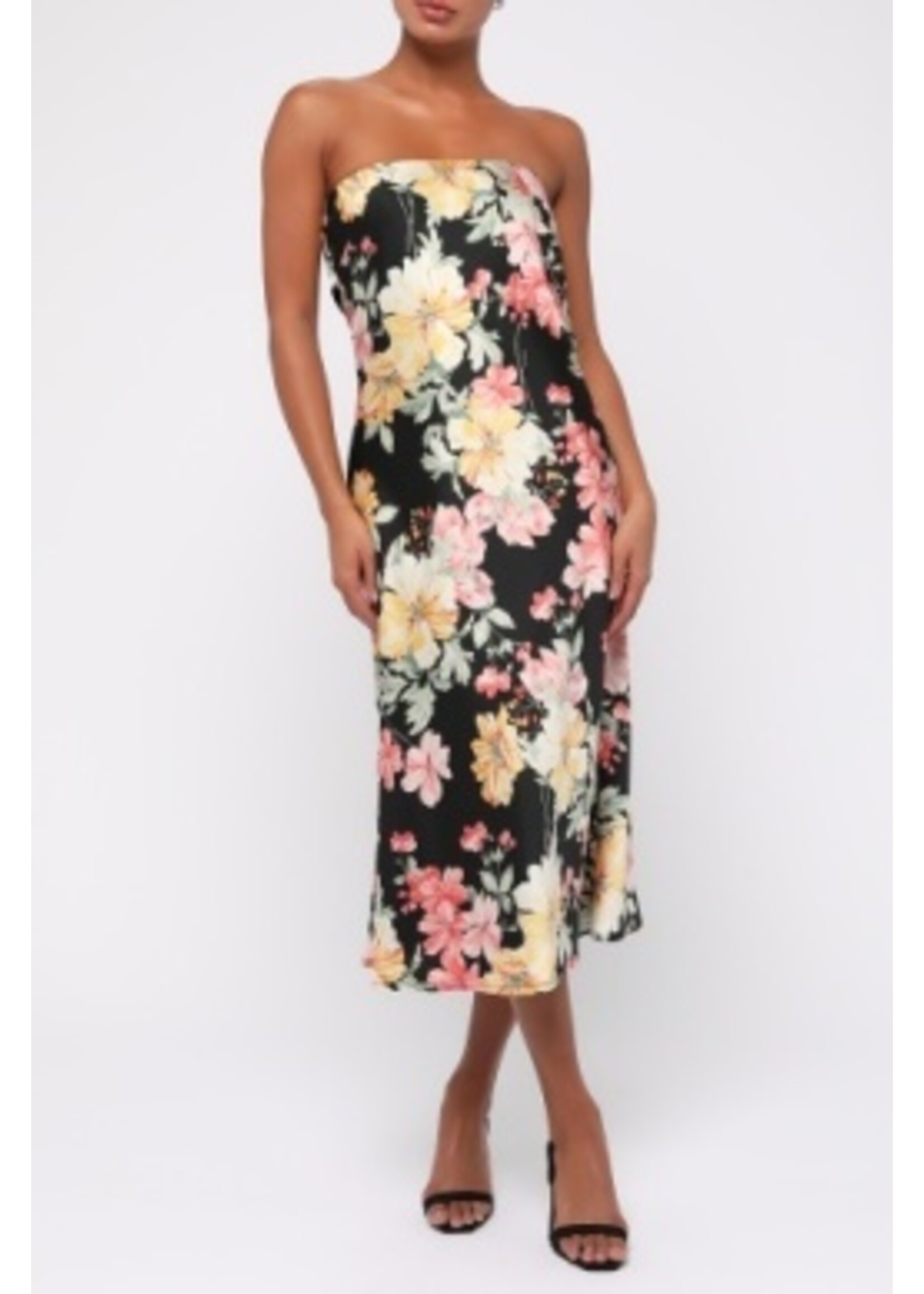 Aire Strapless Midi Dress