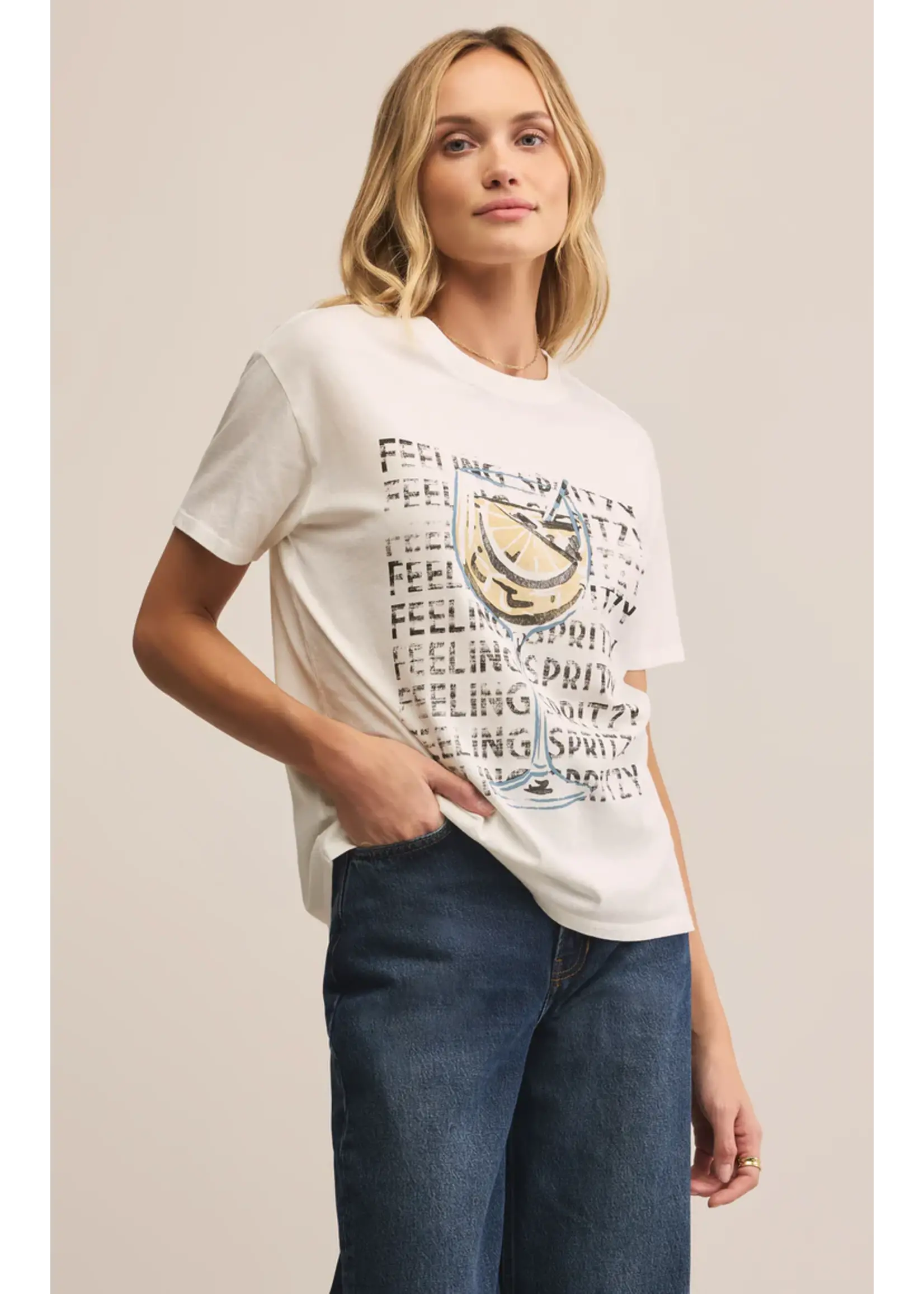 Spritzy Boyfriend Tee Sea Salt