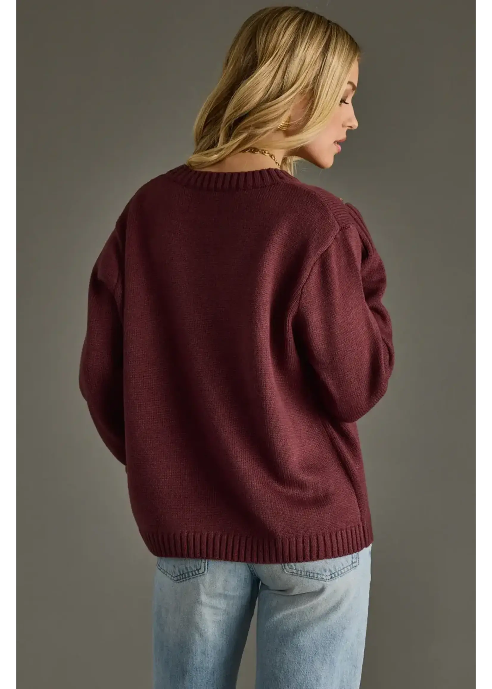 Wine Weather Sweater