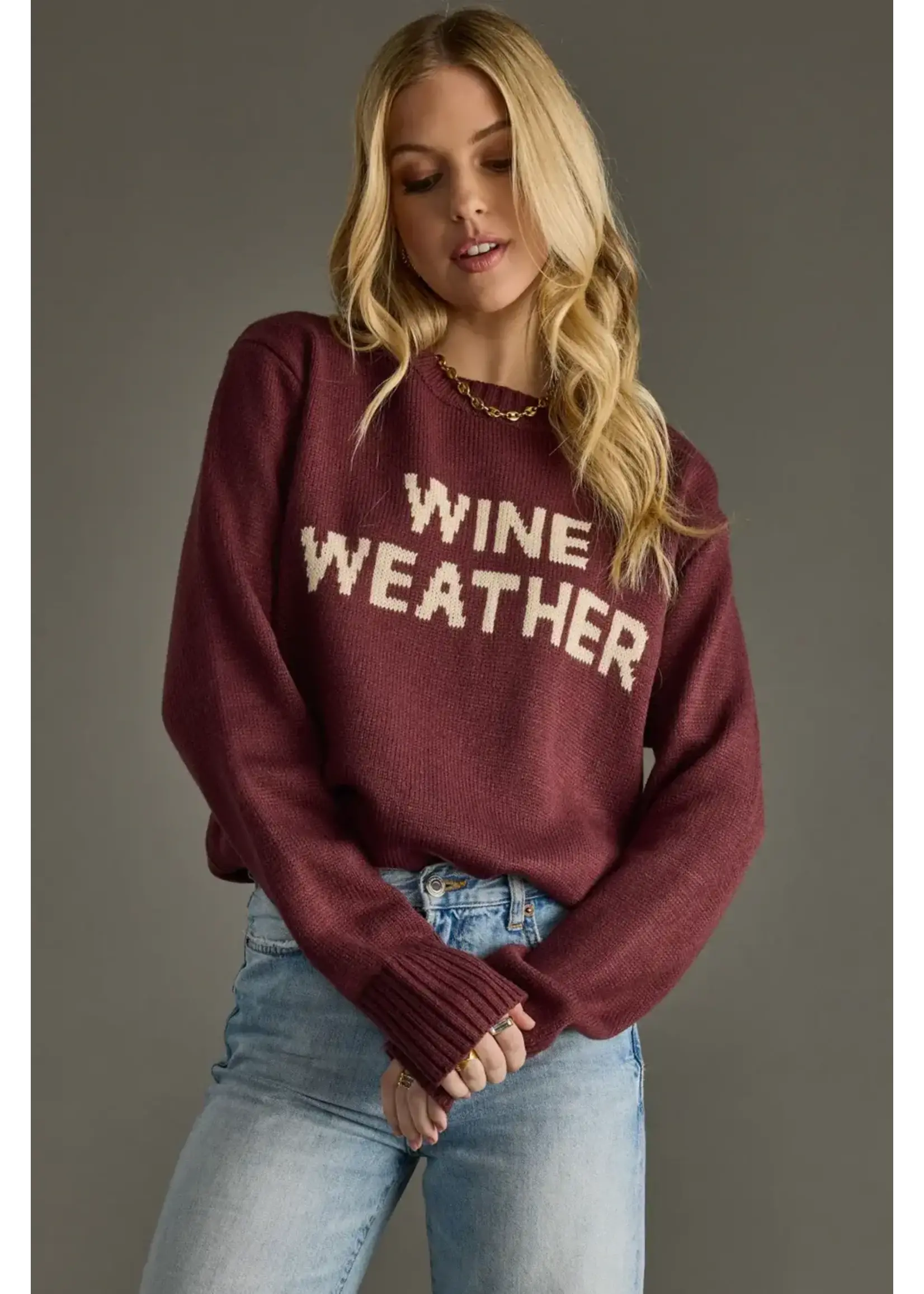 Wine Weather Sweater