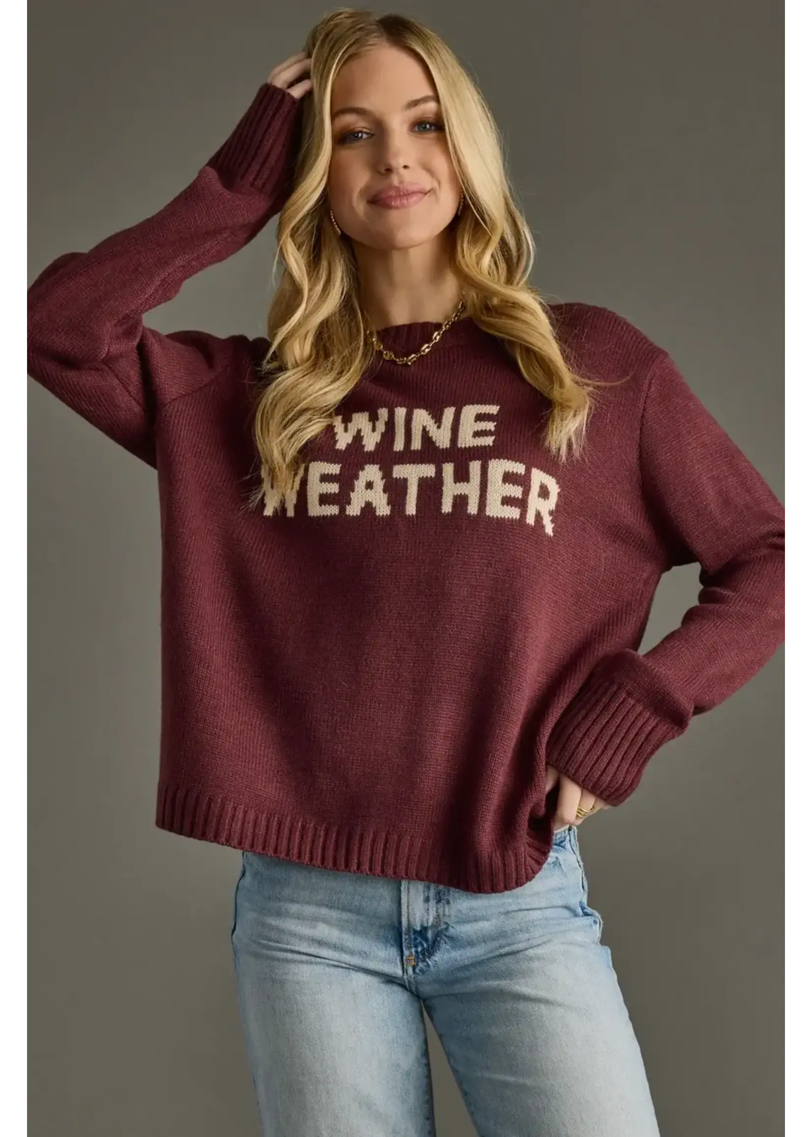 Wine Weather Sweater