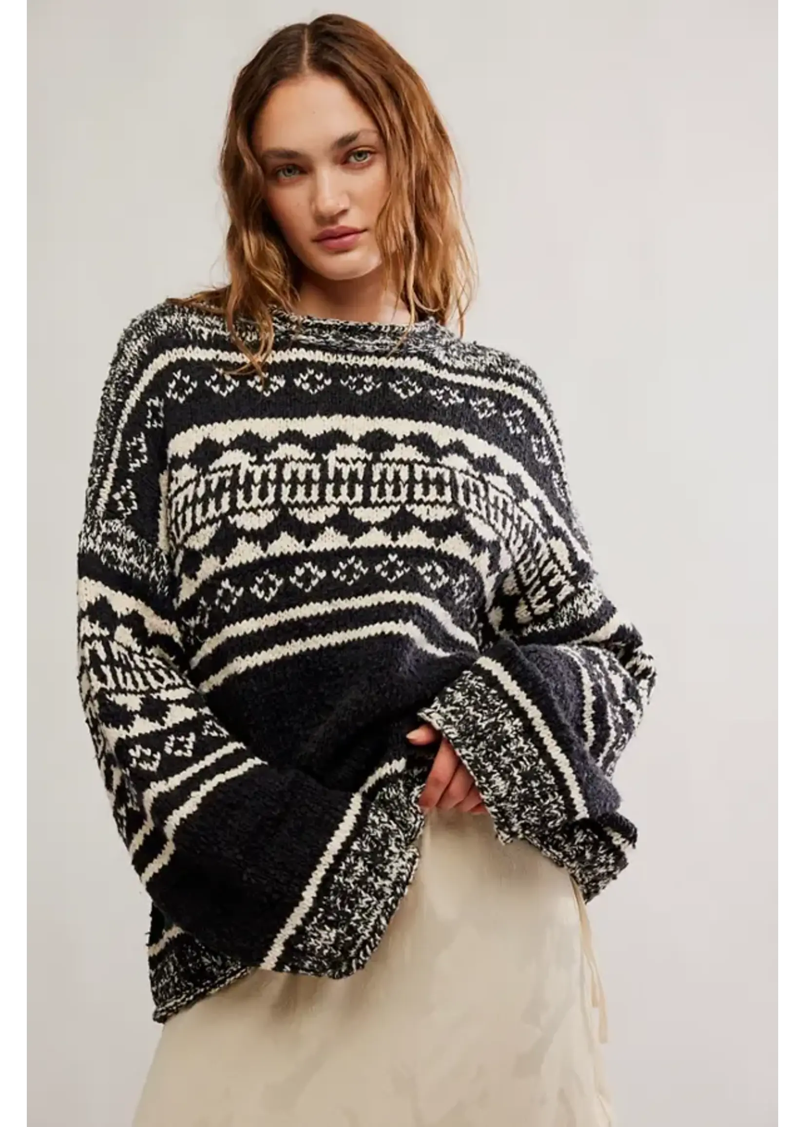 Free People DANI PATTERN SWEATER