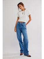 Free People STICK AROUND SLIM CURVE JEAN