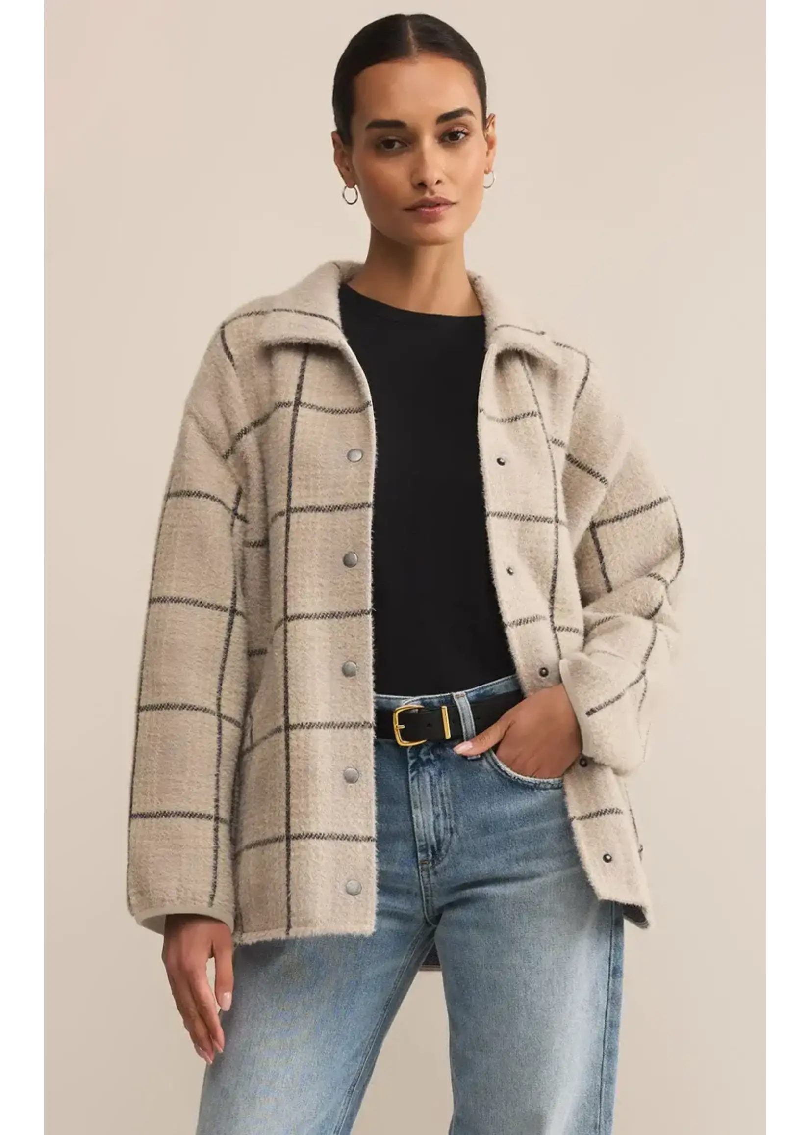 Z Supply Bronx Plaid Jacket