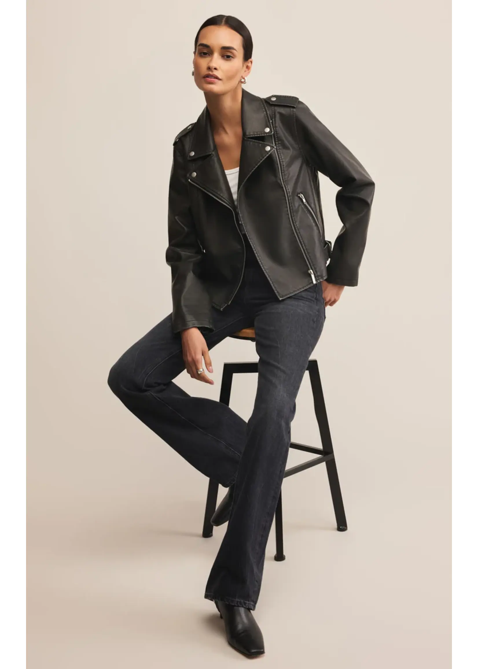 Alchemy Moto Faux LeatherJacket