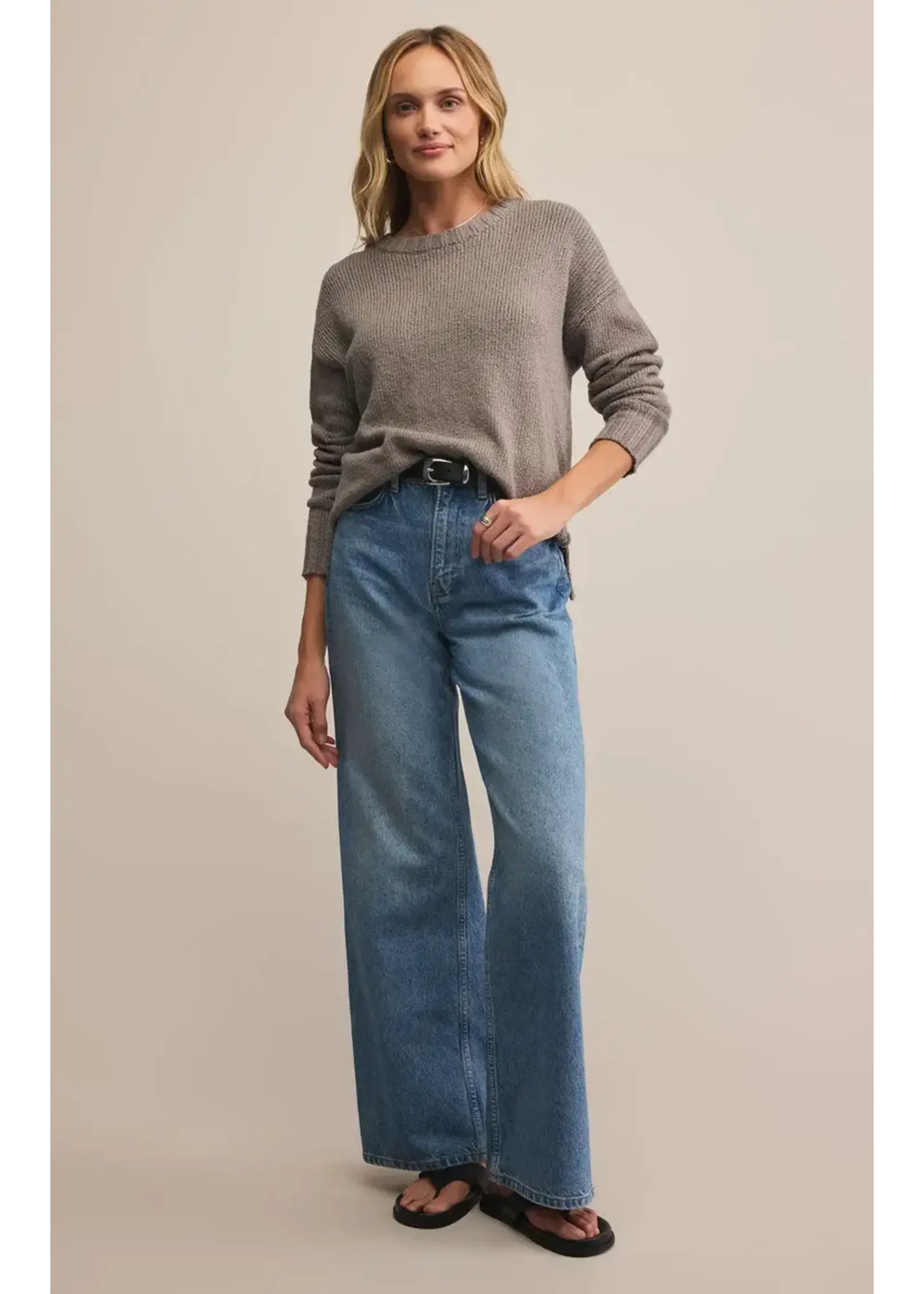 BECK TEXTURED COTTON SWEATER