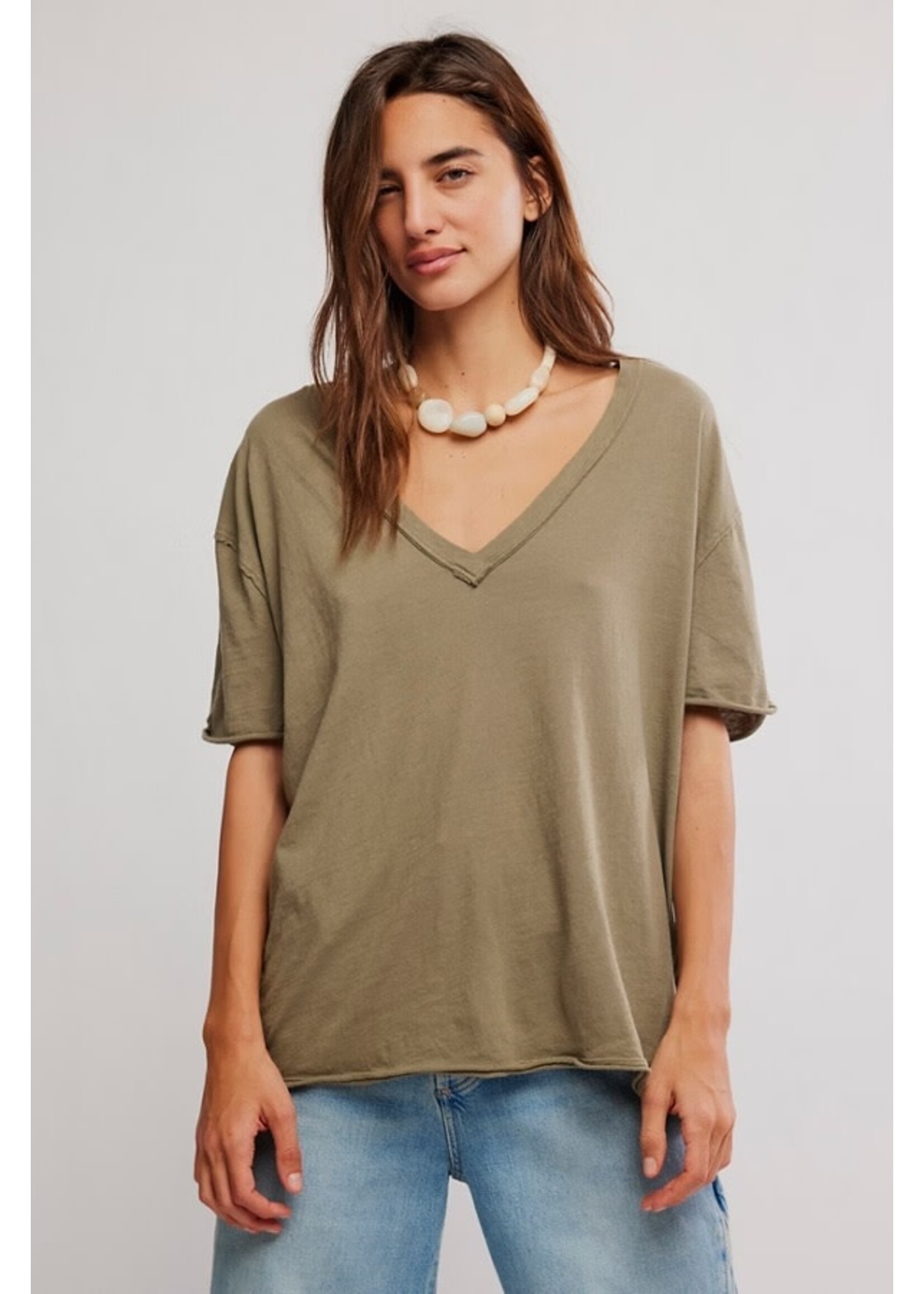 Free People Nina Tee Vneck