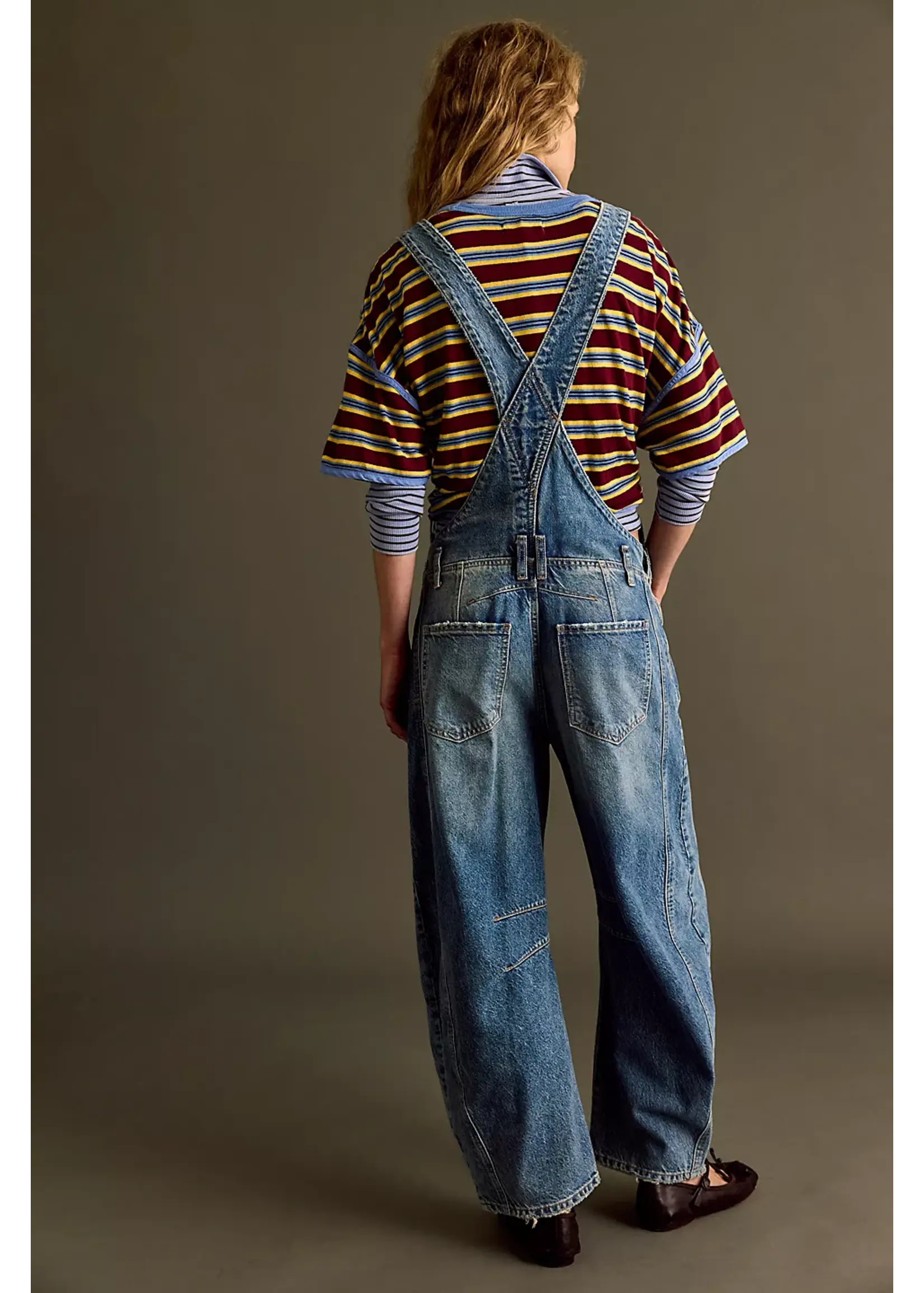 Free People Good Luck Overall - Ultra Light Beam