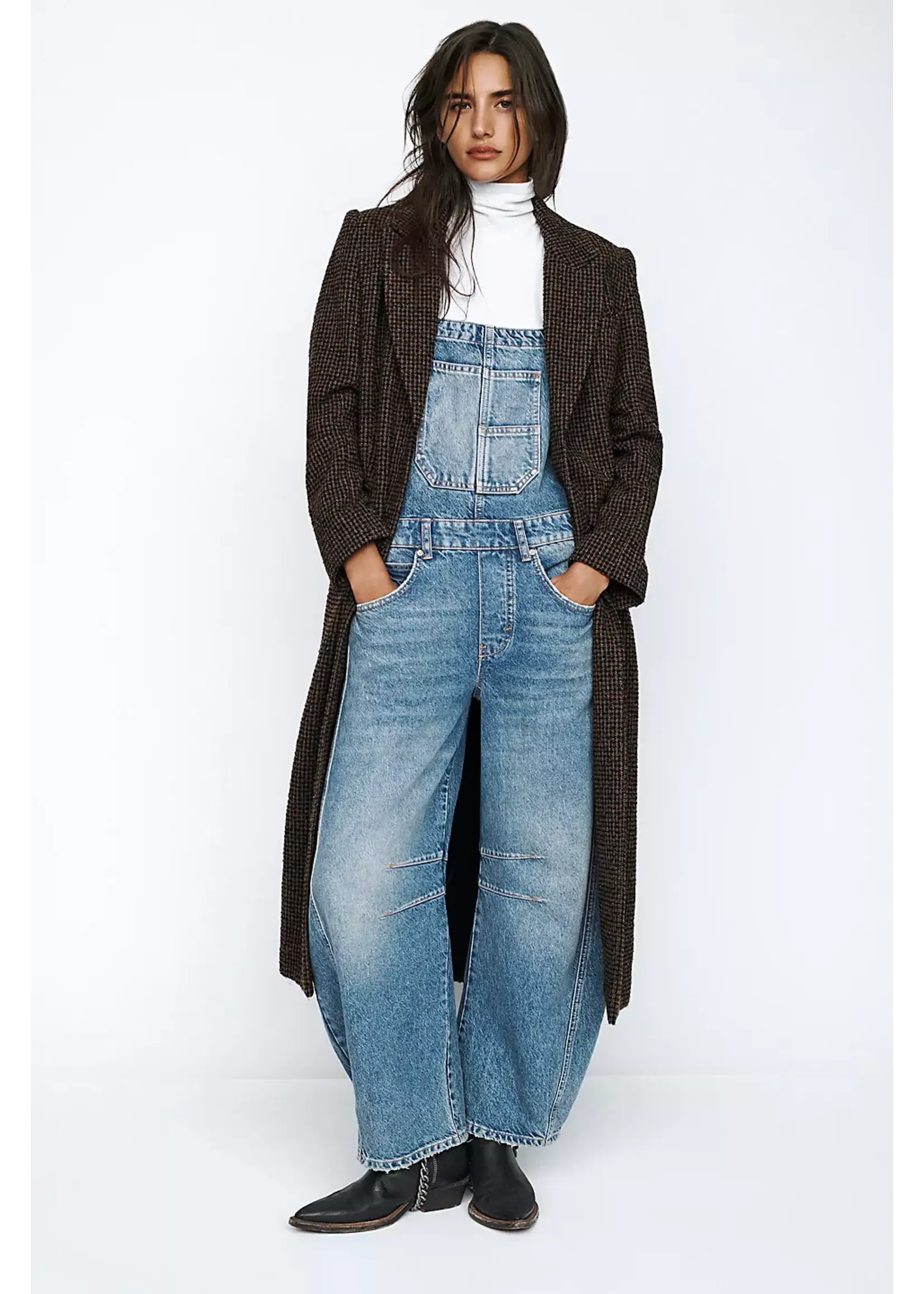 Free People Good Luck Overall - Ultra Light Beam