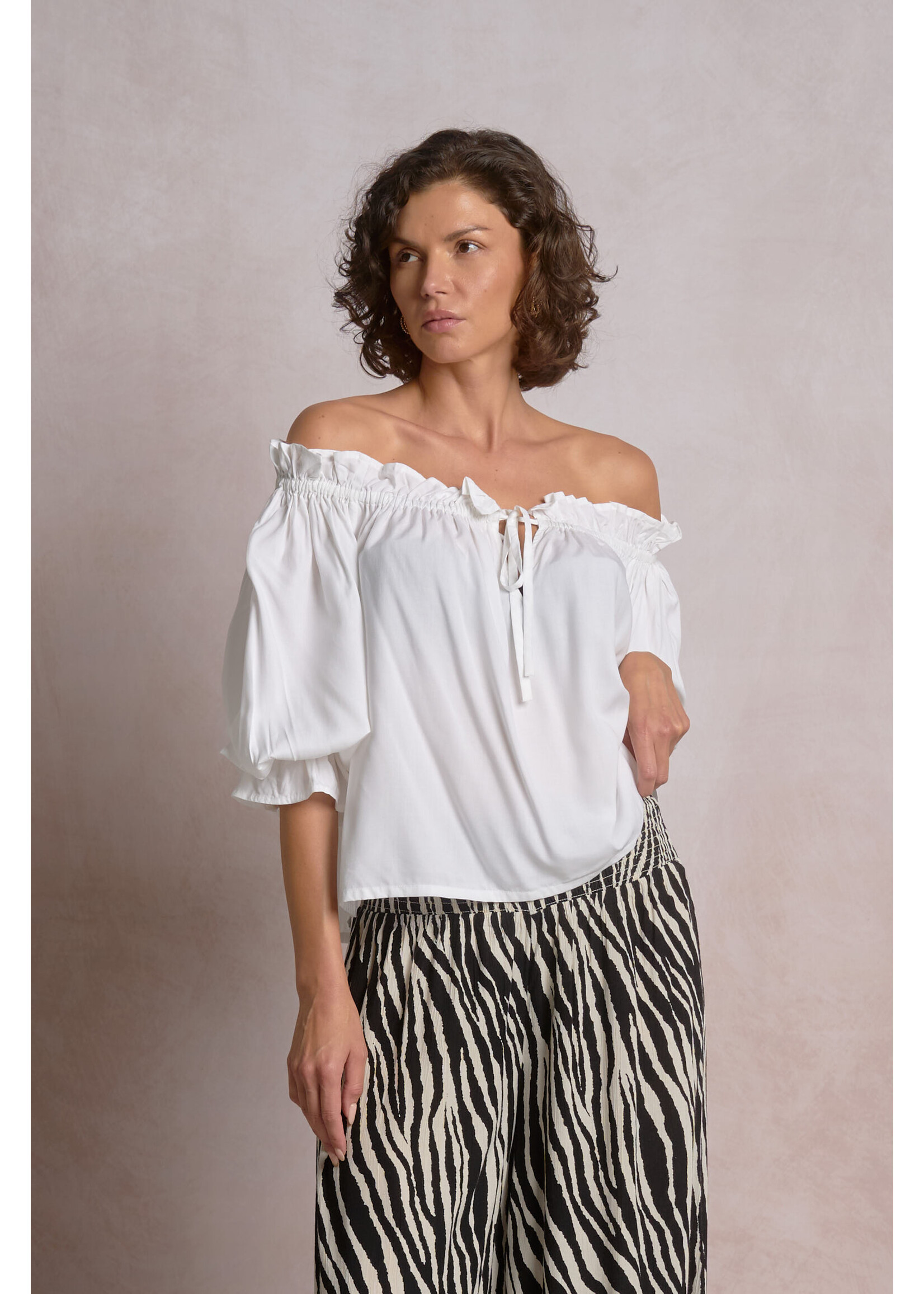 White off shoulder blouse