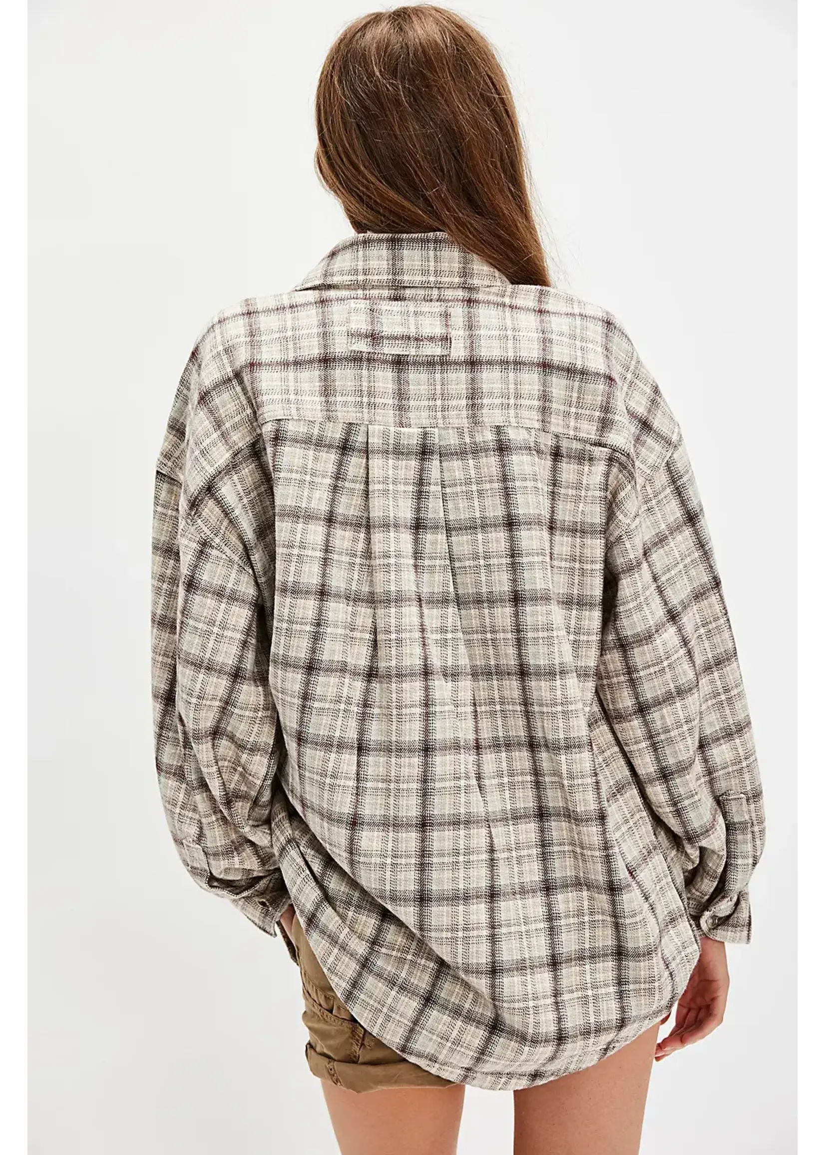 Free People ASHLEY PLAID SHIRT