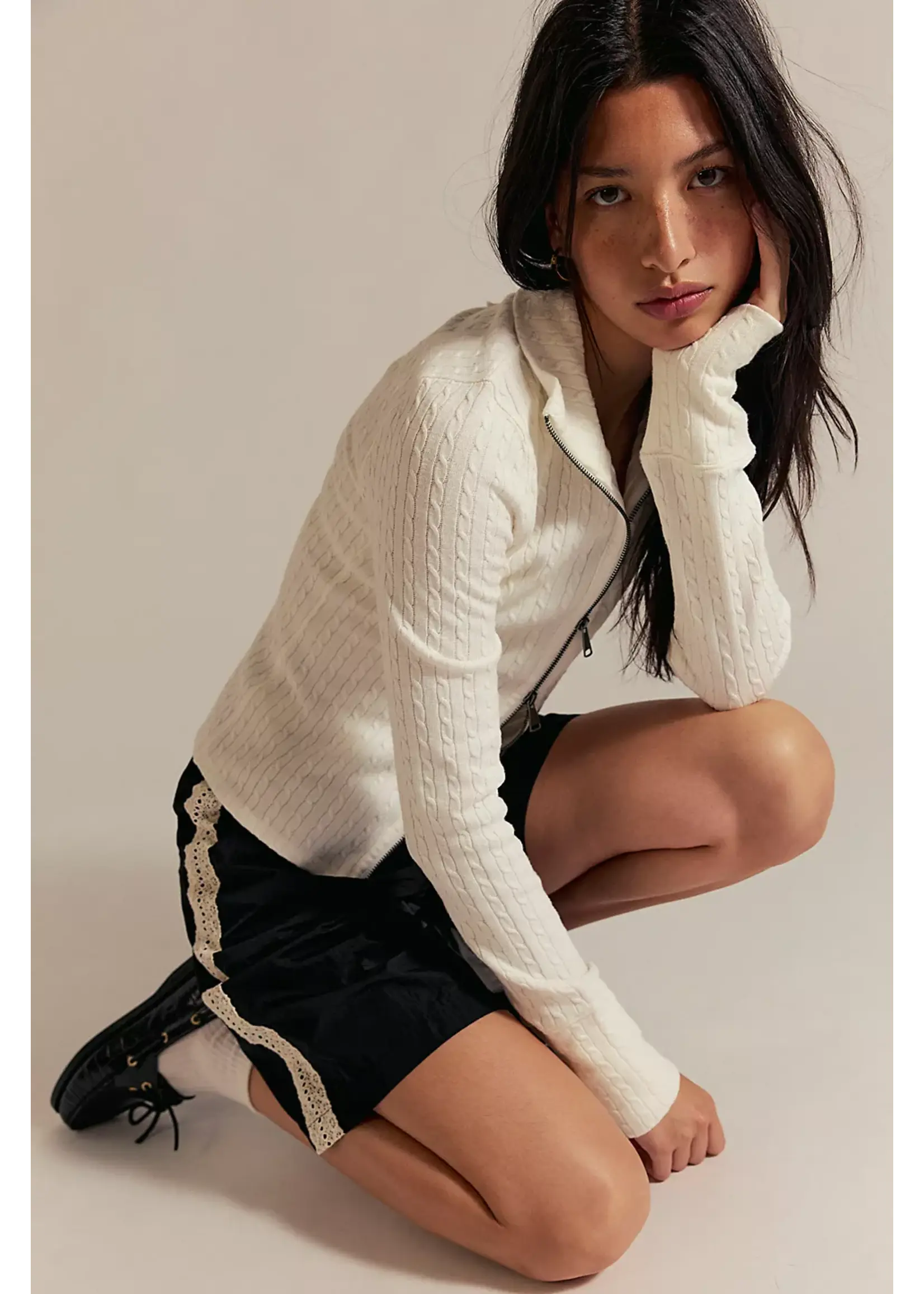 Free People BRUNCH GIRL ZIP UP