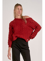 Valley Red Knit Sweater