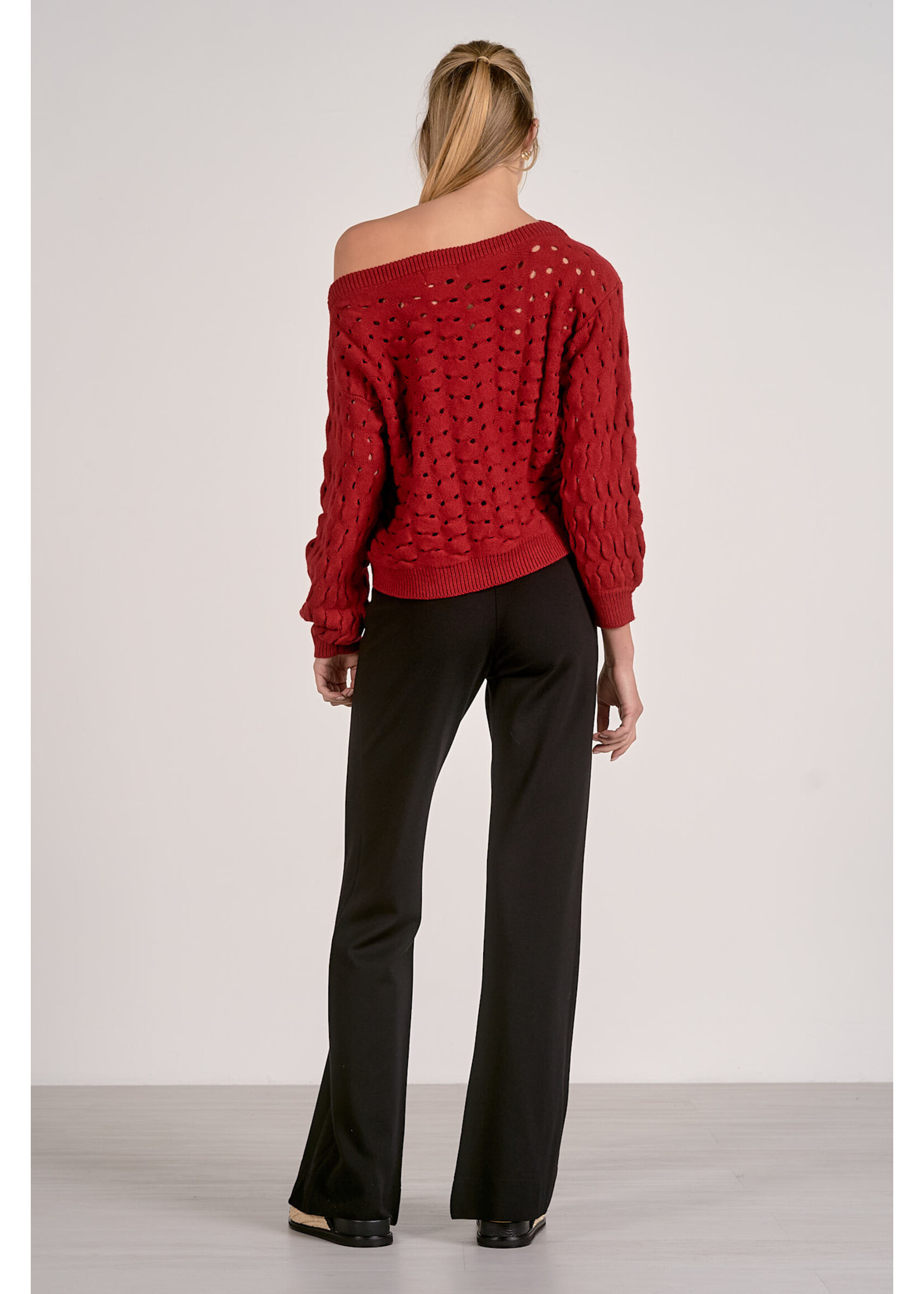 Valley Red Knit Sweater