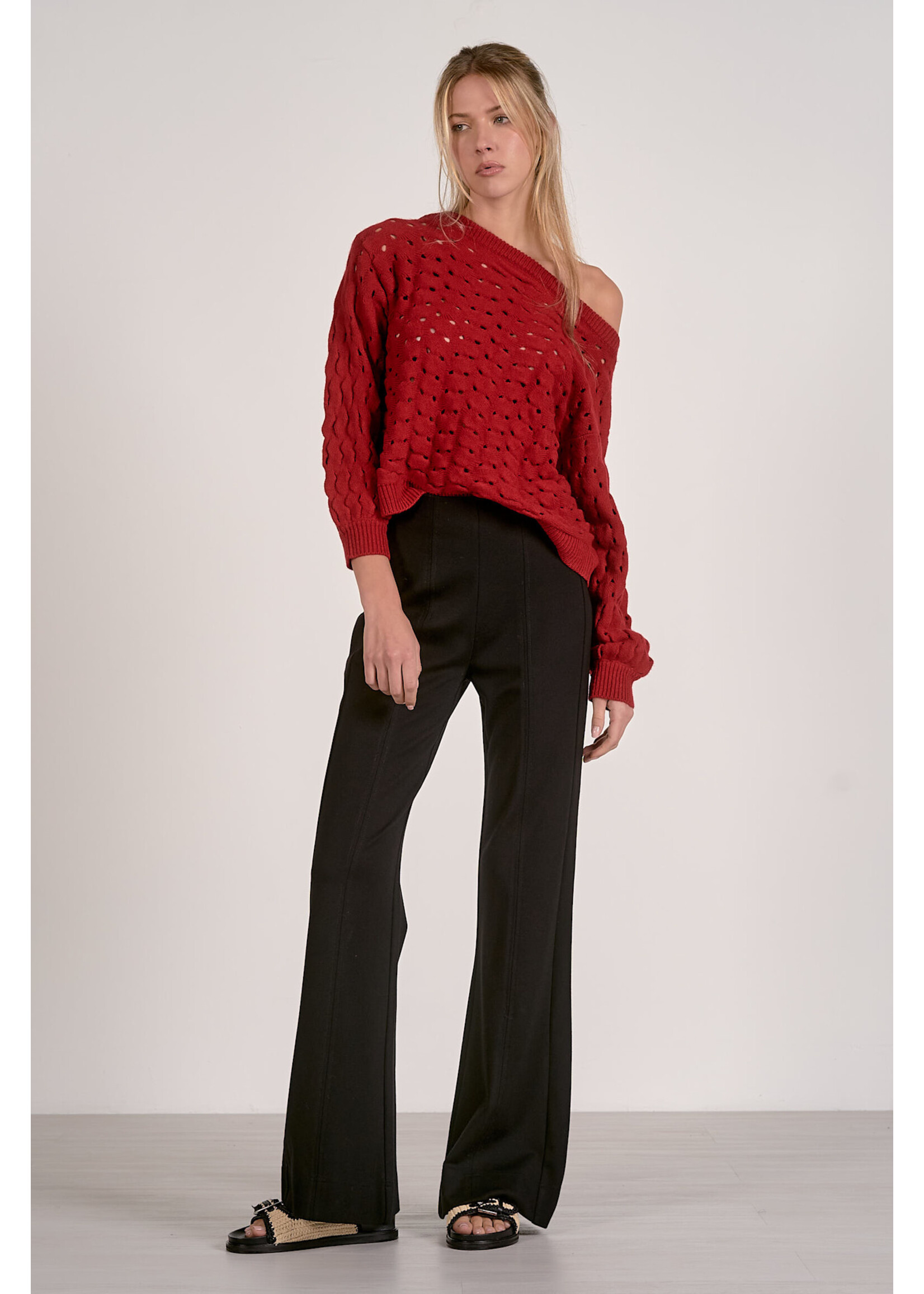 Valley Red Knit Sweater