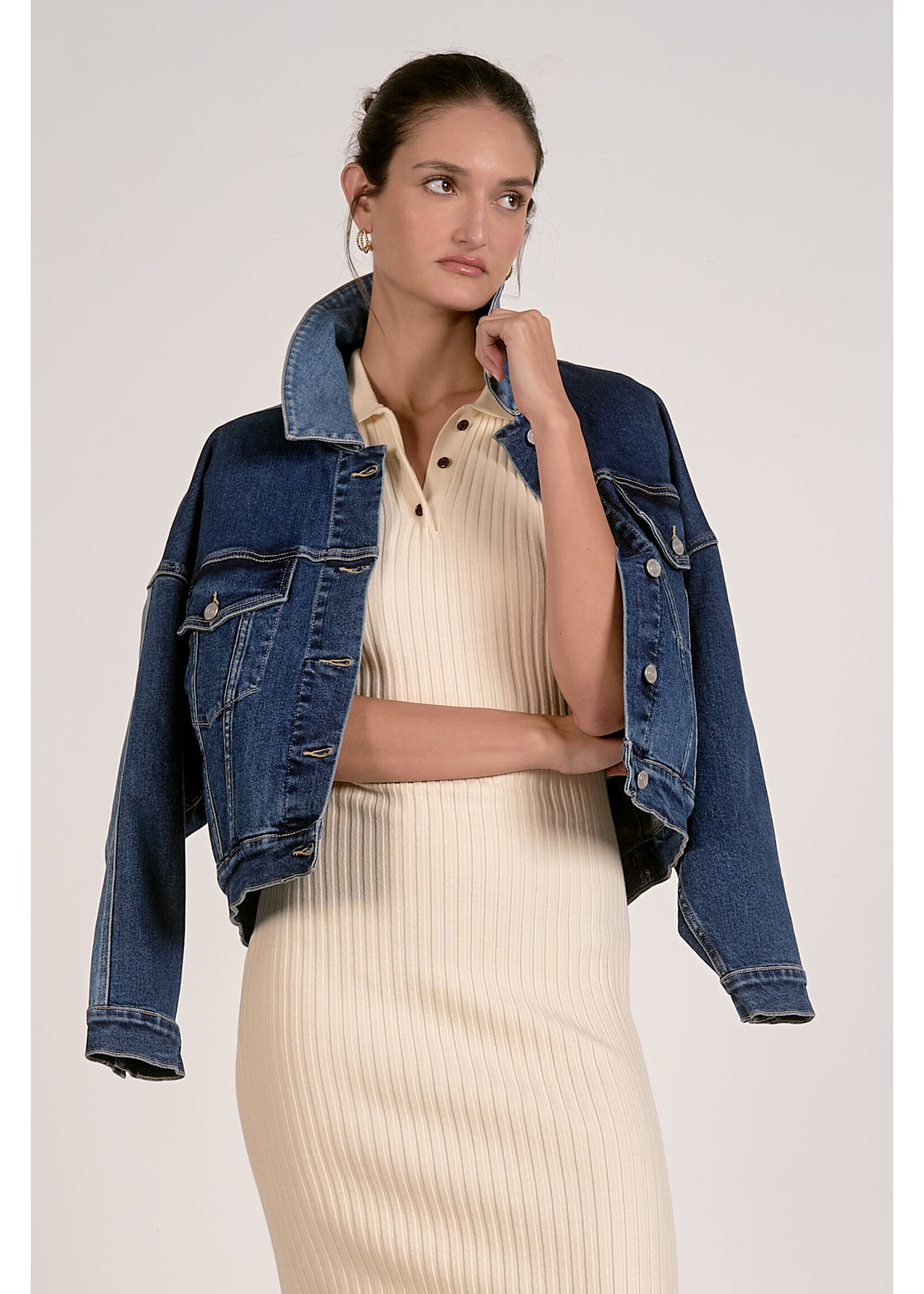 Two-Tone Denim Jacket