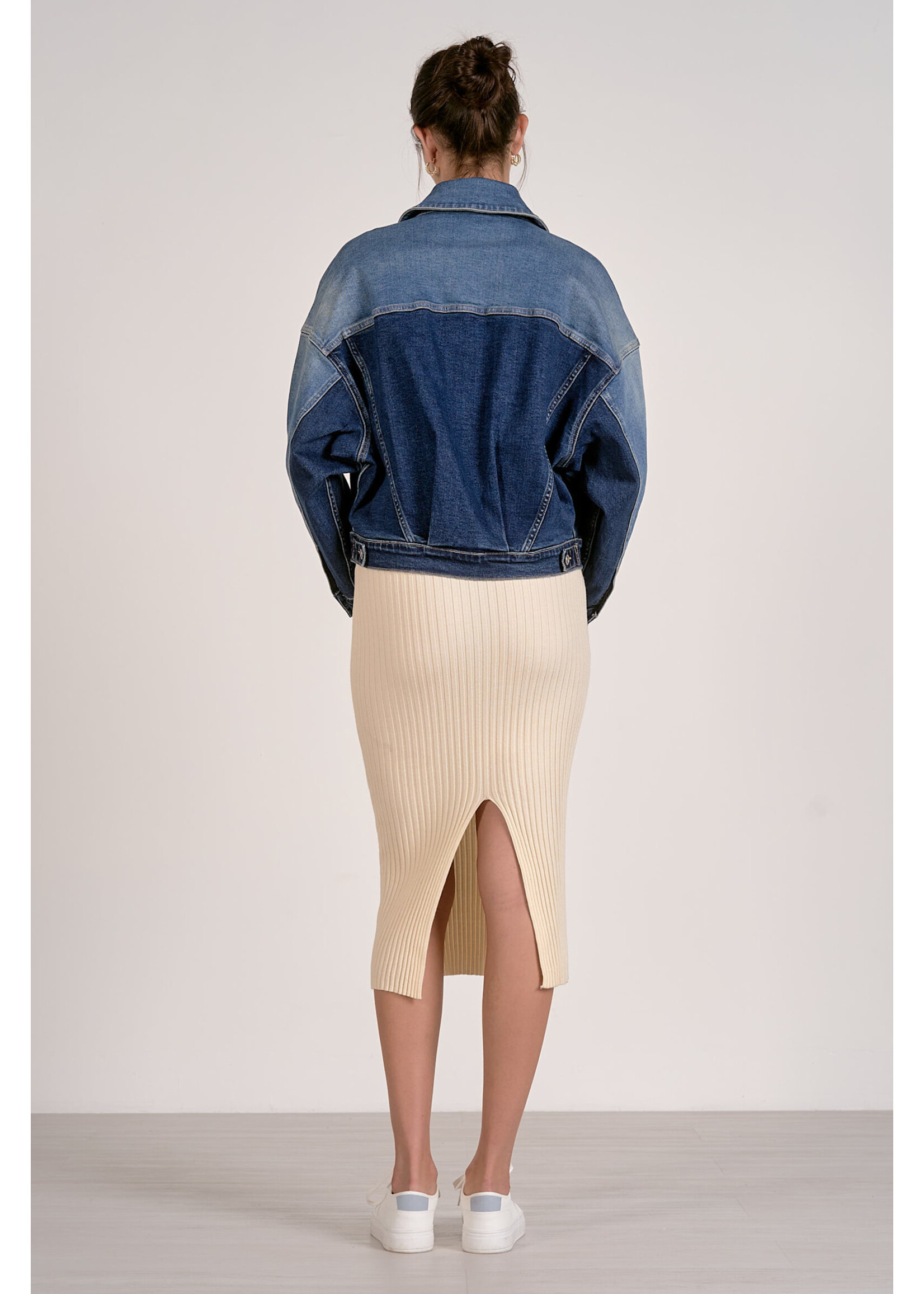 Two-Tone Denim Jacket