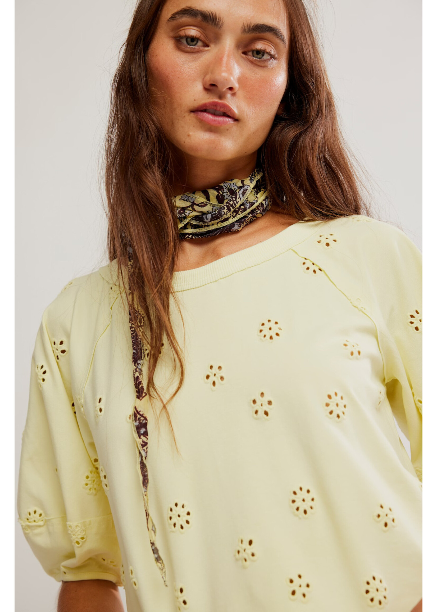 Free People Jessie Eyelet Tee