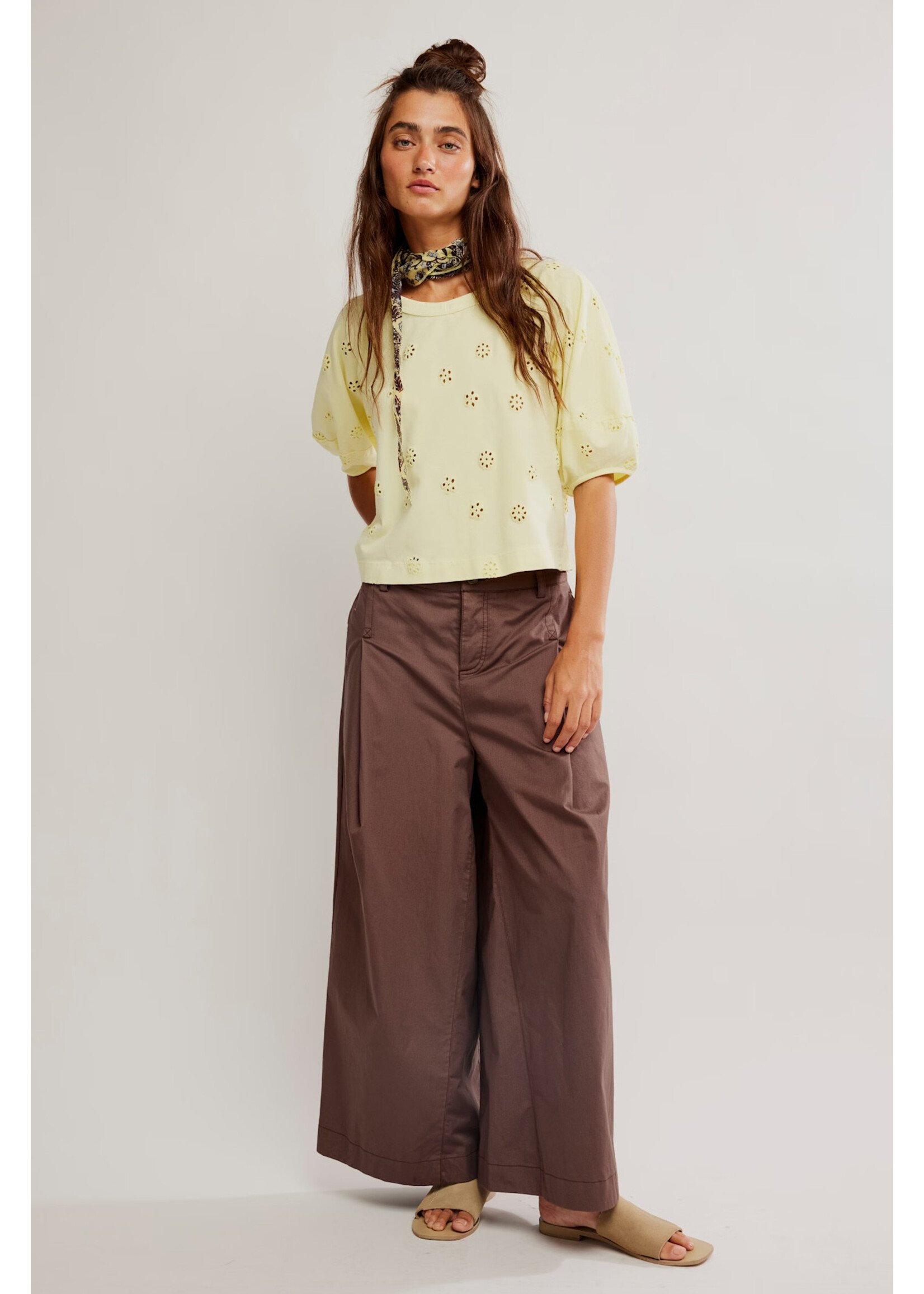 Free People Jessie Eyelet Tee