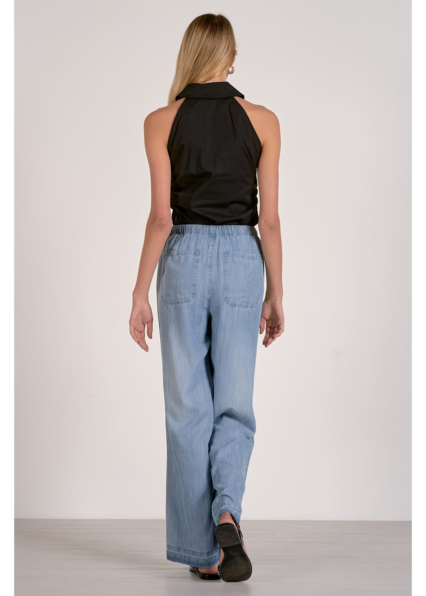 Drawstring Denim Bottom